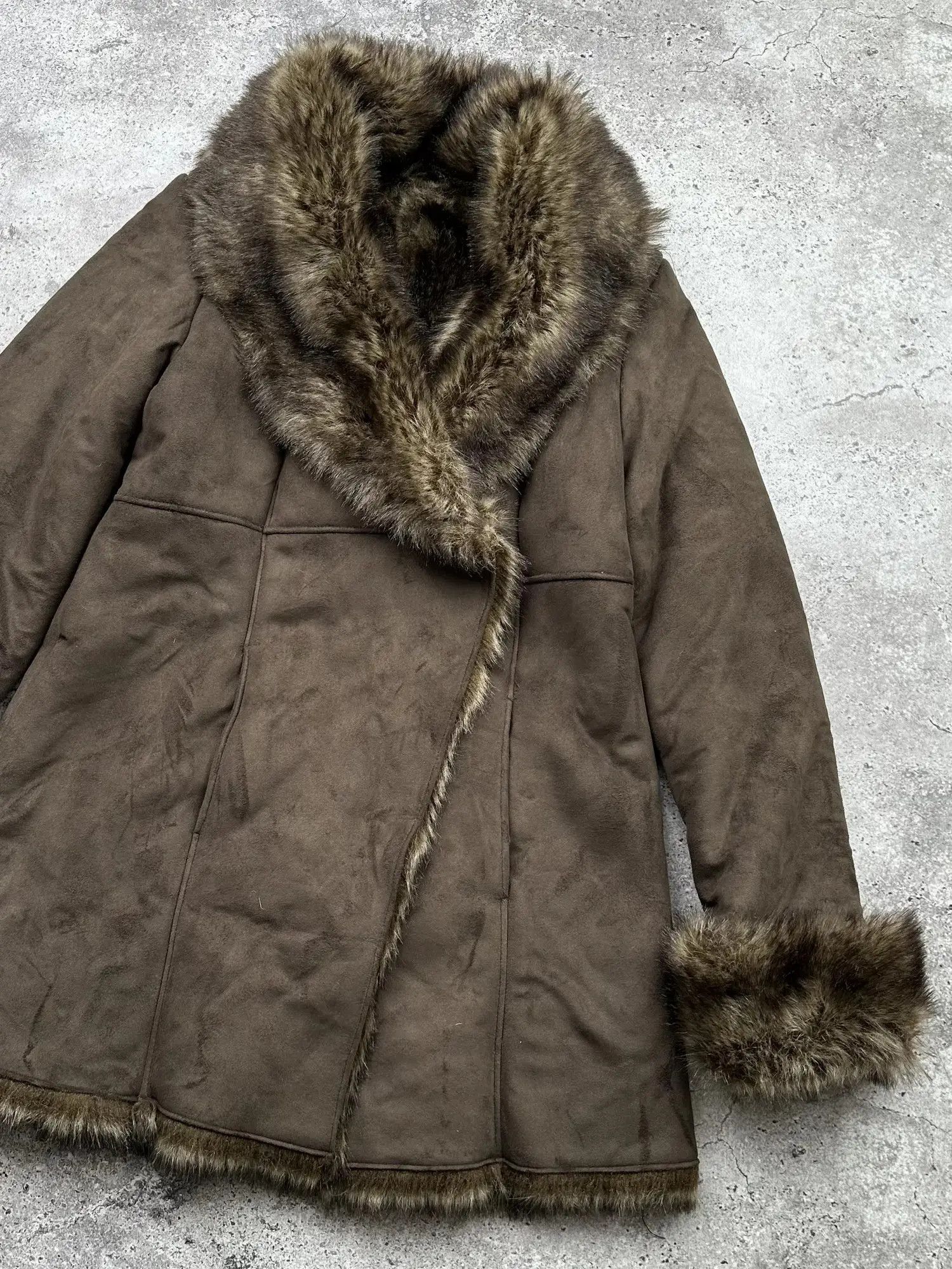 Japanese Brand Vintage Faux Fur Coat C21(V124) Size M / US 6-8 / IT 42-44 - 3 Thumbnail