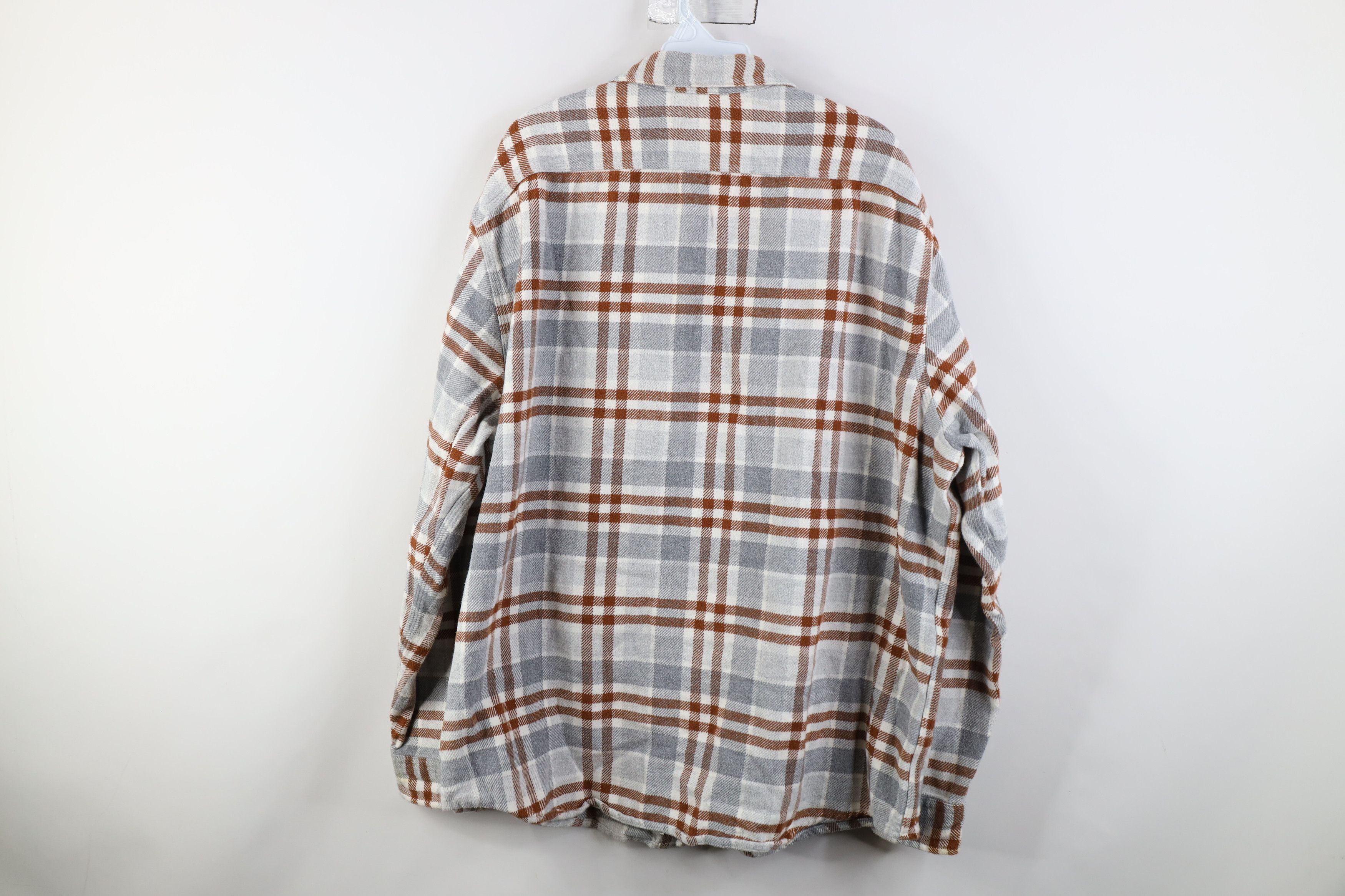 Lands' End Vintage Lands End Heavyweight Flannel Collared Button Shirt Size US XXL / EU 58 / 5 - 12 Thumbnail