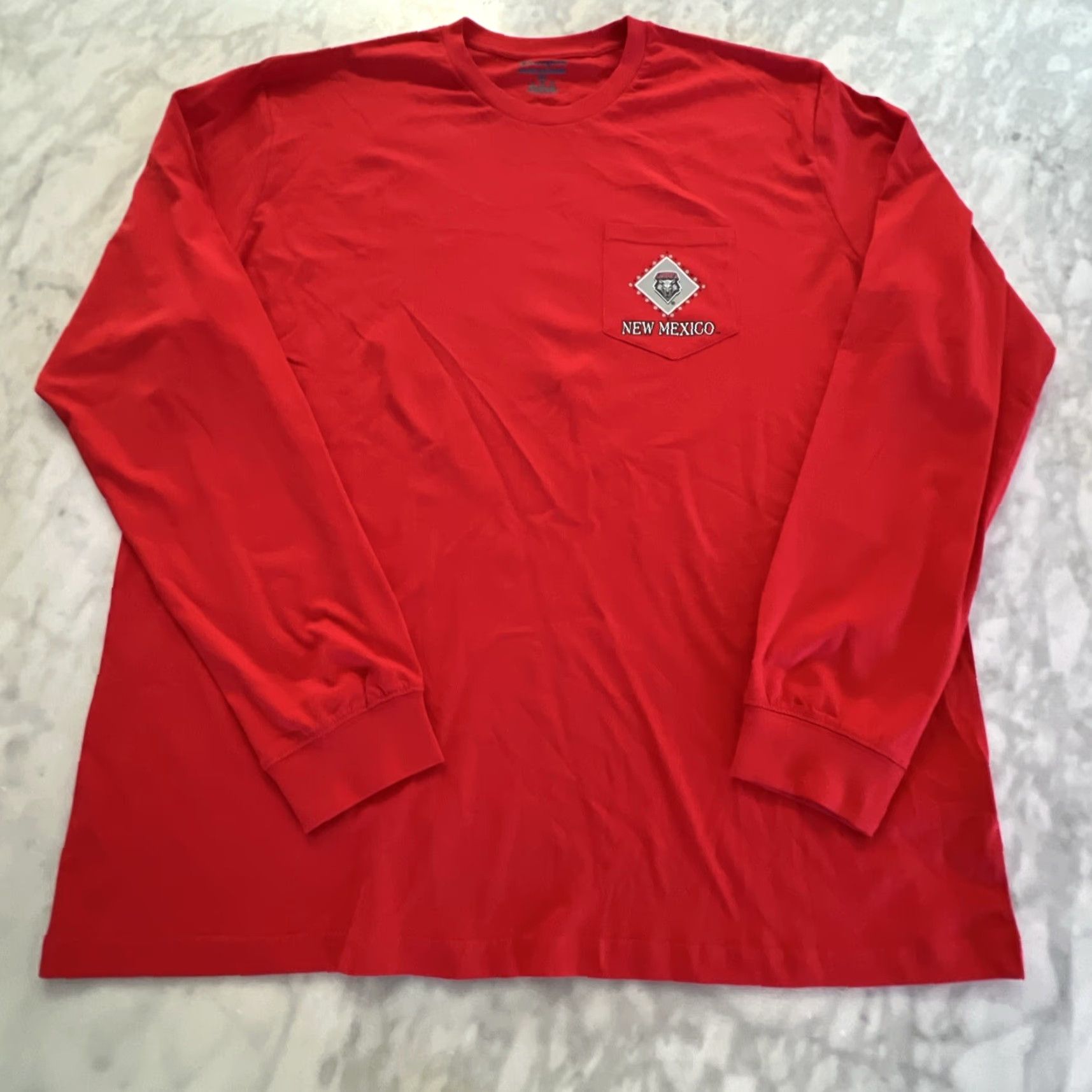 Champion Champion New Mexico Lobos Shirt Men 2XL Red Graphic Long Sleeve Pocket Football University Mens Size US XXL / EU 58 / 5 - 5 Thumbnail