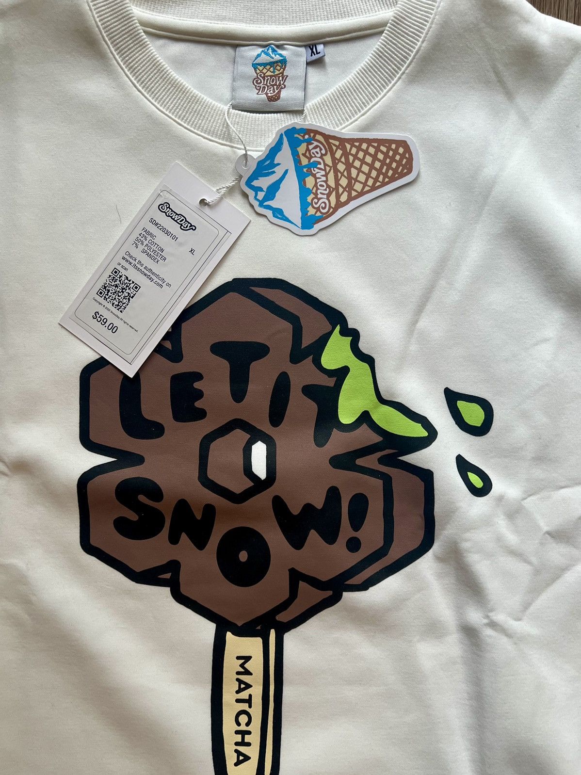 Japanese Brand × Snowday Snow Day Matcha long sleeve Crewneck Size US XL / EU 56 / 4 - 1 Thumbnail