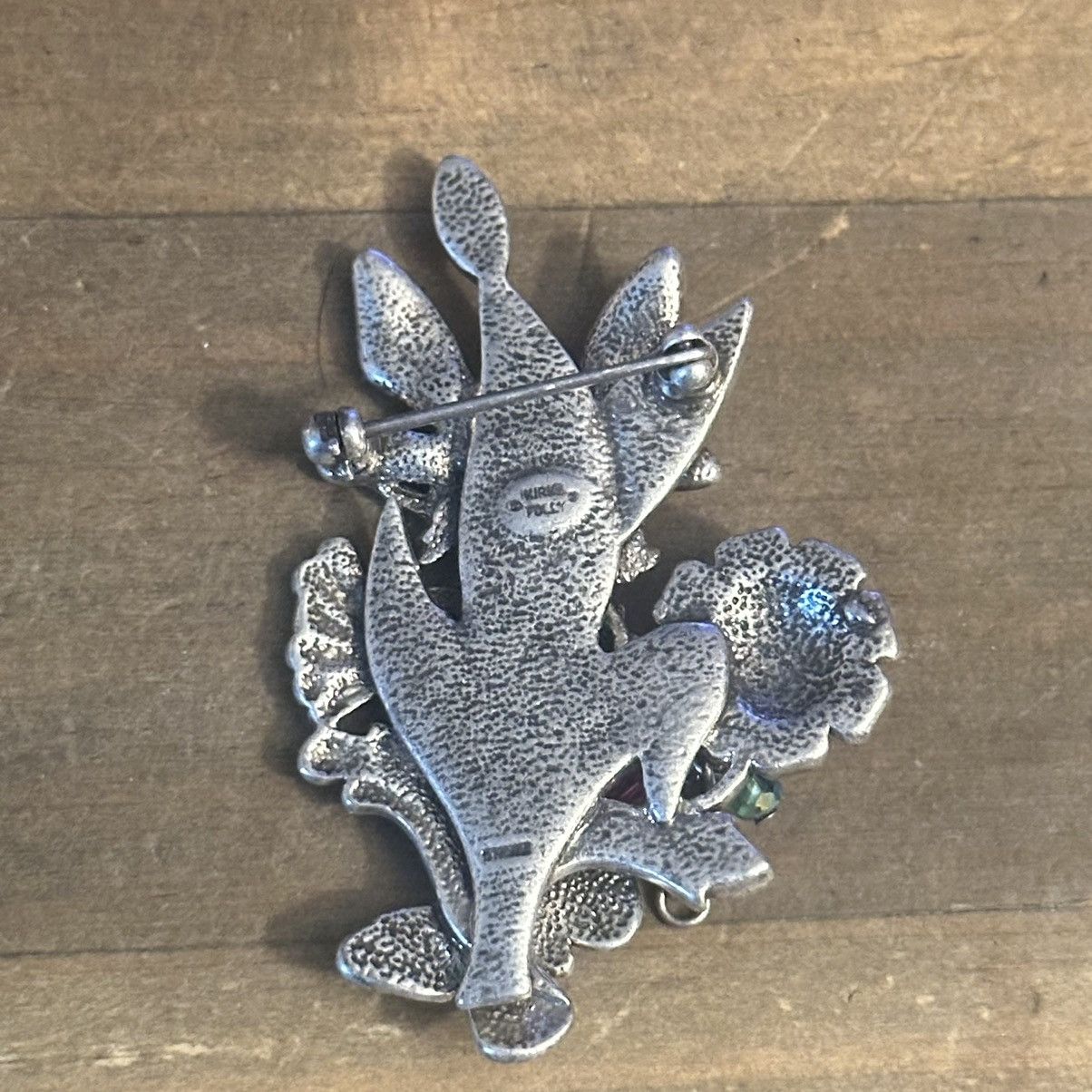 Vintage Vintage Kirks Folly rhinestone garden fairy brooch Size ONE SIZE - 4 Thumbnail