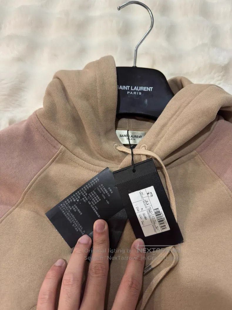 Saint Laurent Paris Saint Laurent Paris Embroidered Contrast Color Men's Hoodi Size US L / EU 52-54 / 3 - 6 Thumbnail