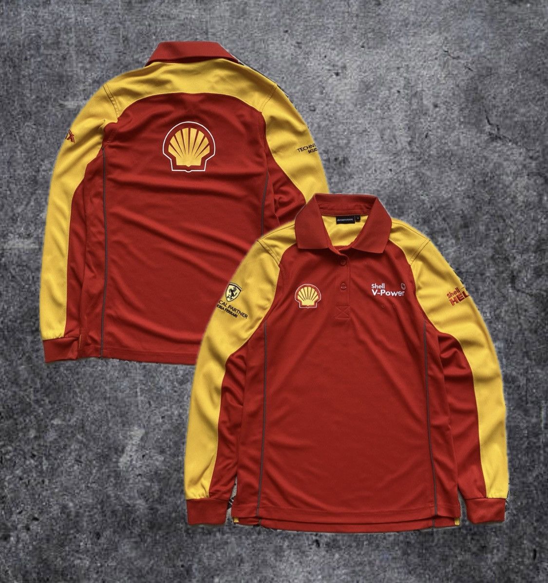 Ferrari 🏎️ Vintage Racing Ferrari Shell jersey longsleeve F1 Y2K Size US S / EU 44-46 / 1 - 1 Thumbnail