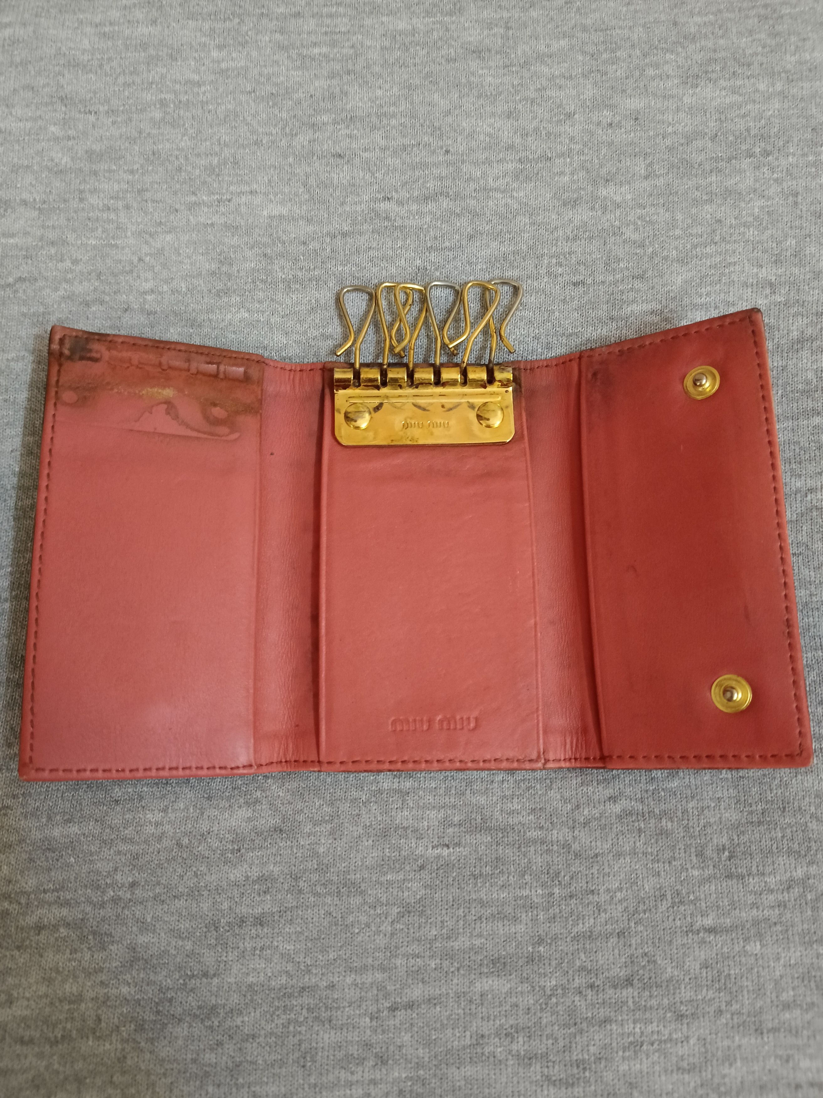 Miu Miu MIU MIU LEATHER KEY HOLDER Size ONE SIZE - 4 Thumbnail