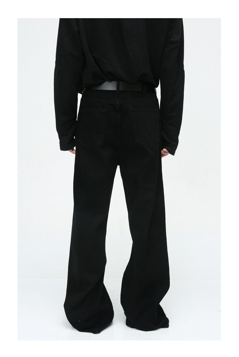 Japanese Brand American high street simple style black loose casual jeans Size US 32 / EU 48 - 5 Thumbnail