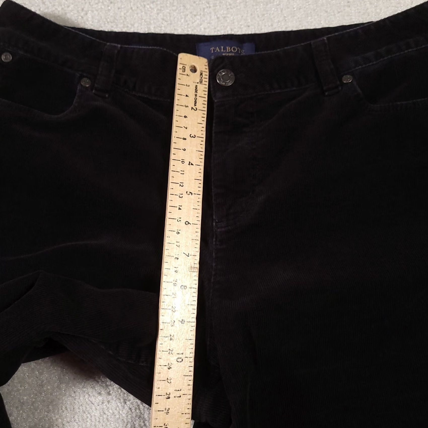 Talbots Talbots Corduroy Pants Women 16P Petite 34x28 Zip Black Bootcut Chino Holiday? No Size 38" / US 16 / IT 52 - 7 Thumbnail