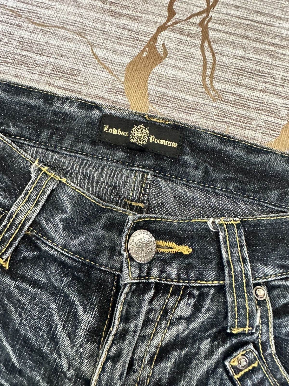Tornado Mart FLARE Lowbox Premium Distressed Claw Marks Design Denim Size US 32 / EU 48 - 18 Thumbnail