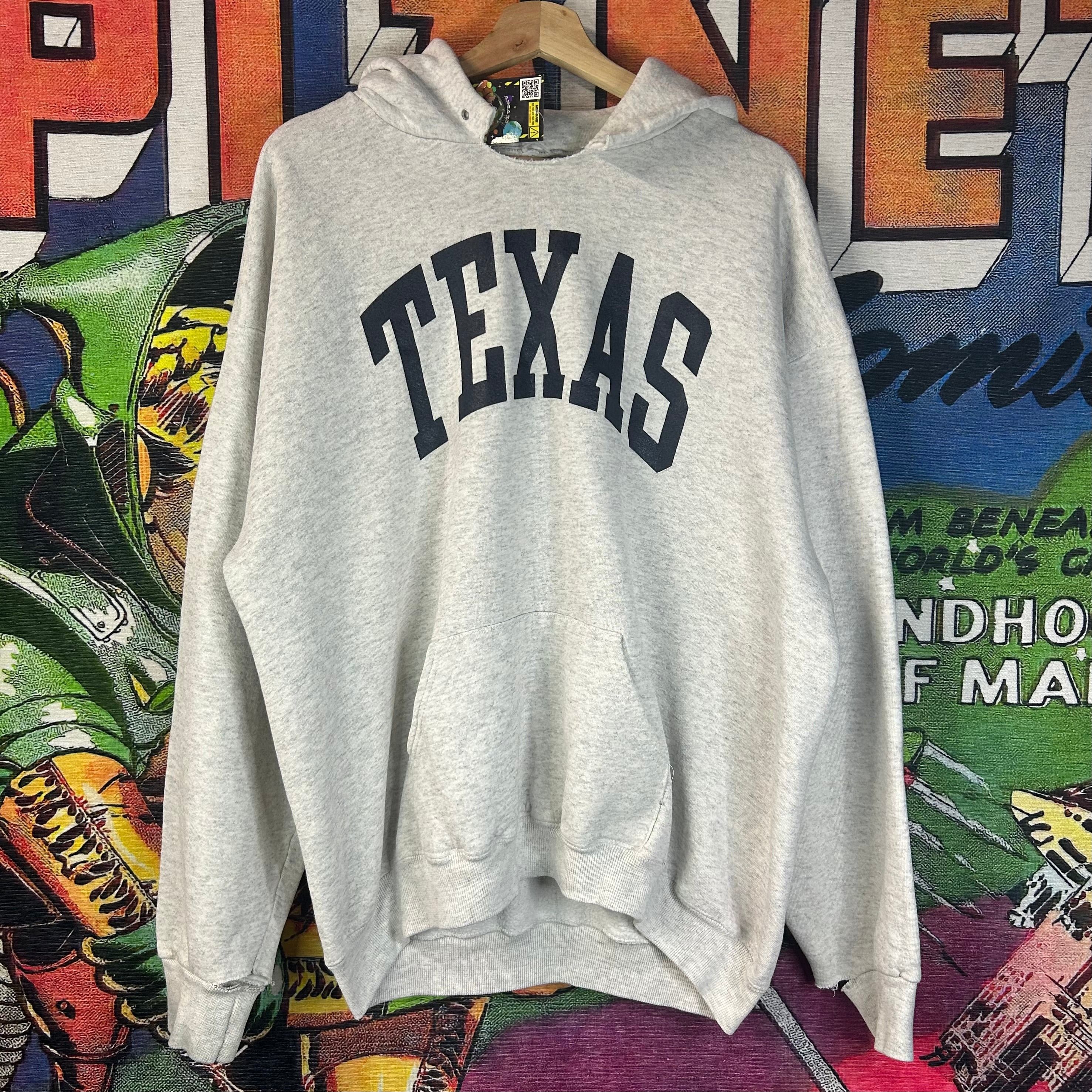 Vintage Vintage 90s Thrashed Texas Hoodie Size Large Size US L / EU 52-54 / 3 - 1 Thumbnail
