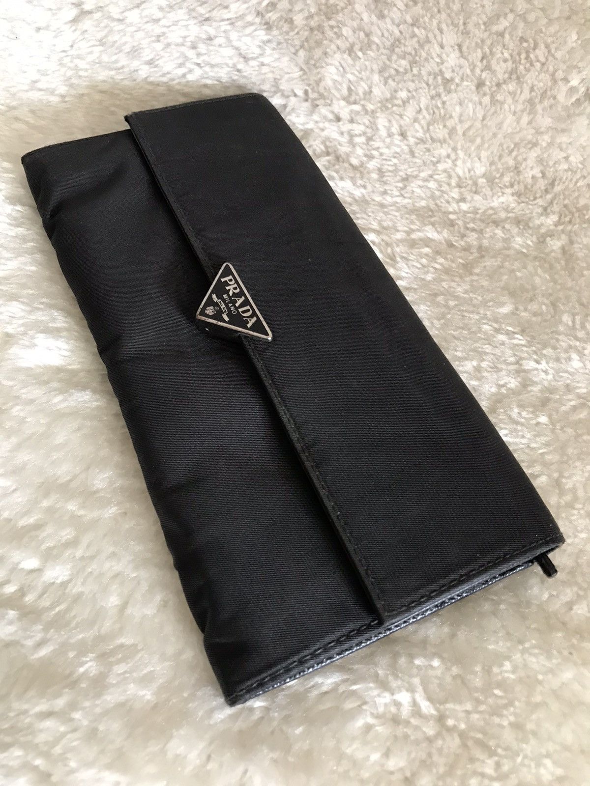 Prada × Vintage PRADA Wallet Black Nylon Leather Size ONE SIZE - 4 Thumbnail