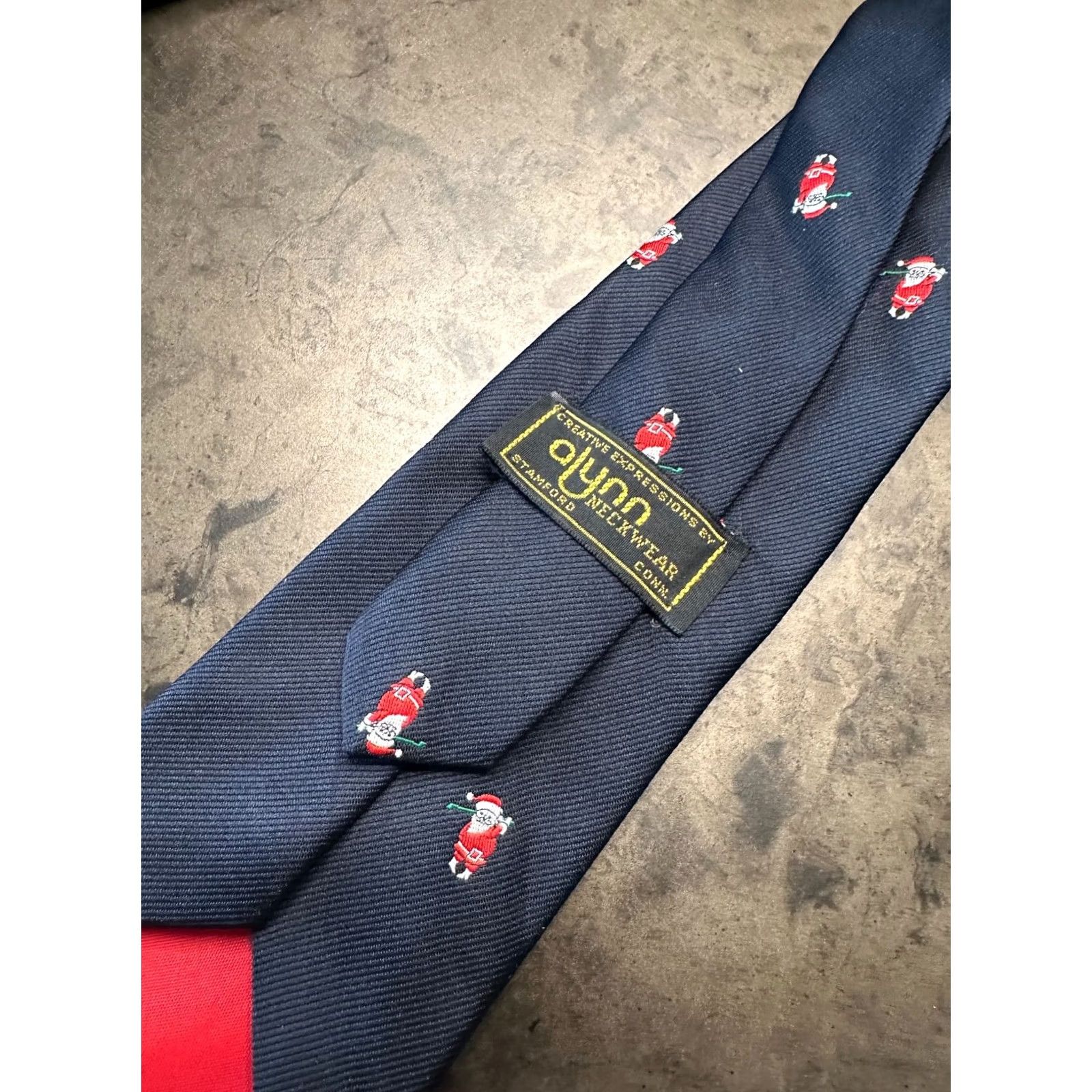 Vintage ALYNN GOLF SANTA TIE MENS Size ONE SIZE - 3 Thumbnail
