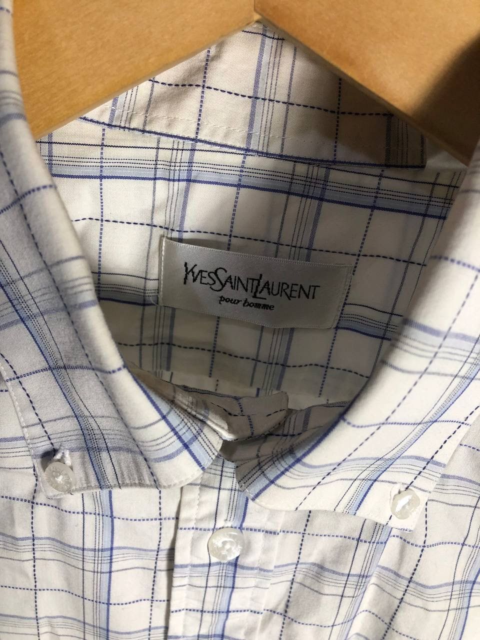 Saint Laurent Paris VINTAGE YVES SAINT LAURENT CLASSIC DESIGNER SHIRT LUXURY 90s Size US L / EU 52-54 / 3 - 6 Thumbnail