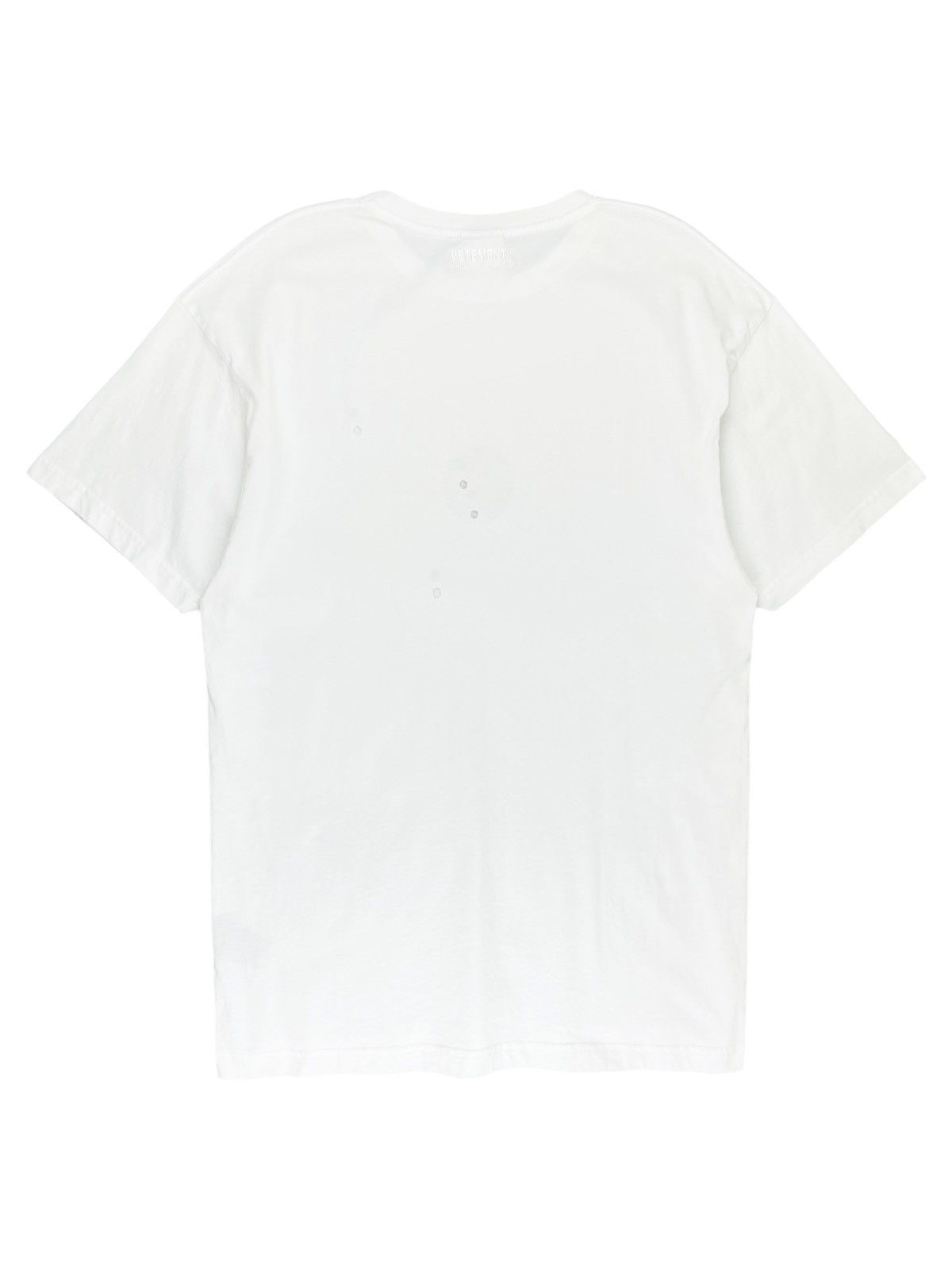 Vetements SS19 Vetements Target Bullet Hole Distressed Tshirt White Size US M / EU 48-50 / 2 - 2 Thumbnail