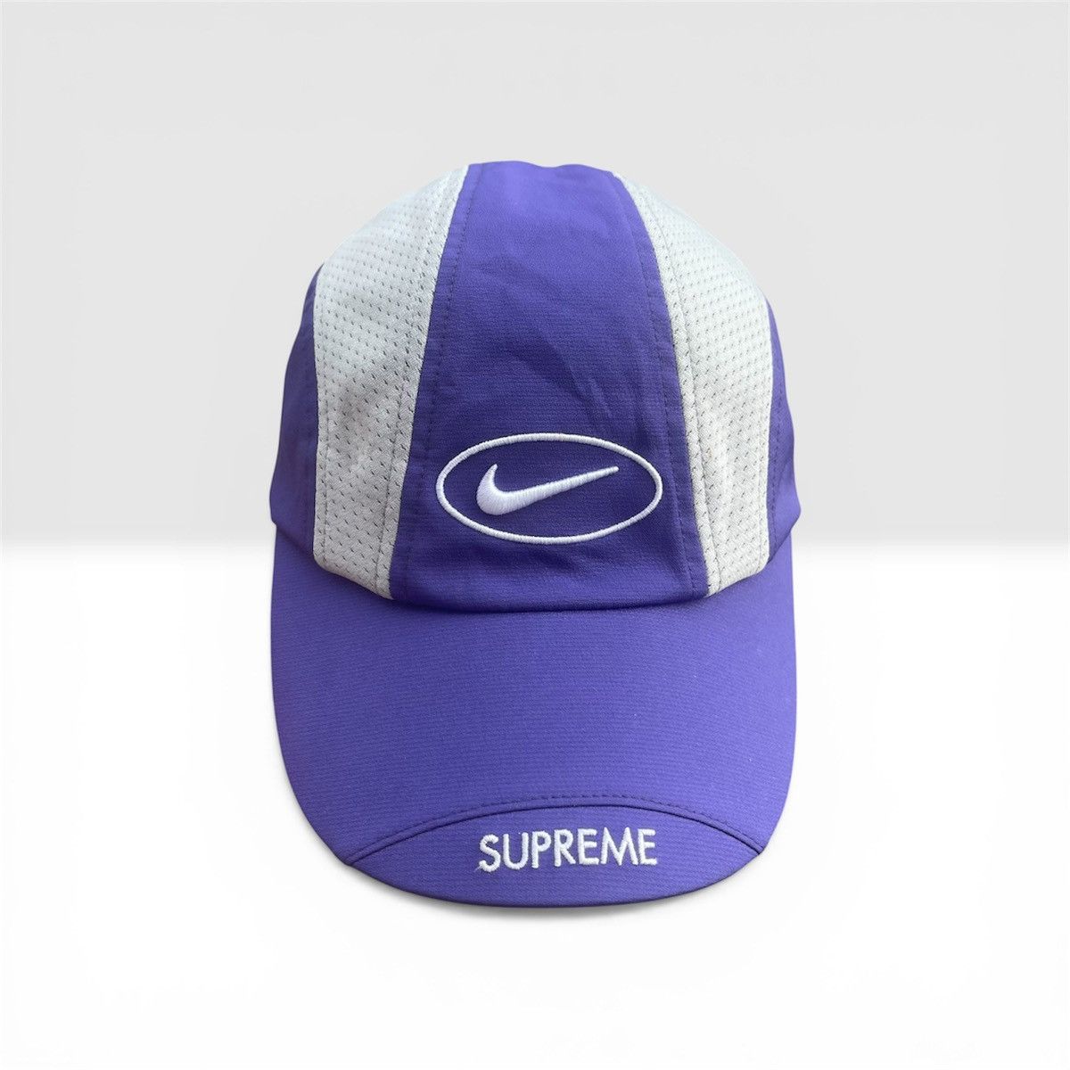 Nike × Supreme Supreme x Nike SS21 Trail Running Hat Purple (KREAM Tag) Size ONE SIZE - 1 Thumbnail