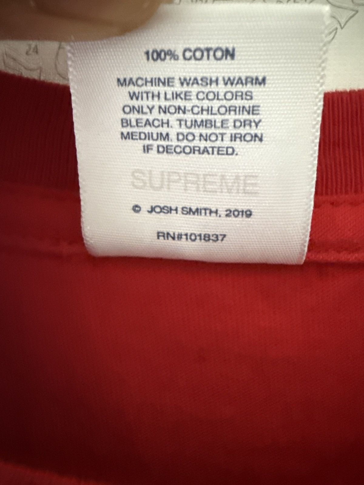 Supreme Supreme Reaper SS19 tee in Red size Medium Size US M / EU 48-50 / 2 - 4 Thumbnail