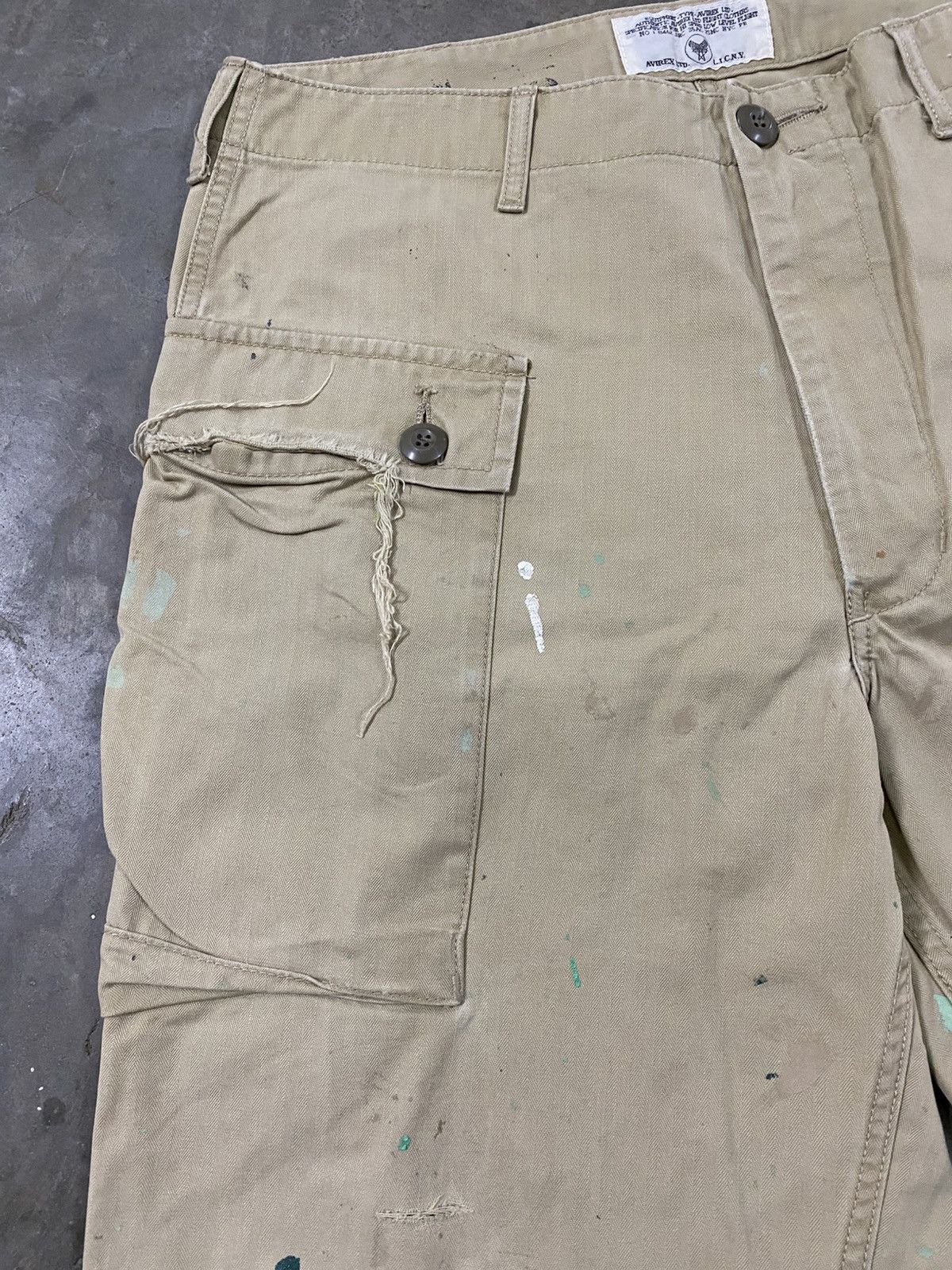 Avirex Avirex Monkey Pant Workwear Distressed @314 Size US 32 / EU 48 - 11 Thumbnail