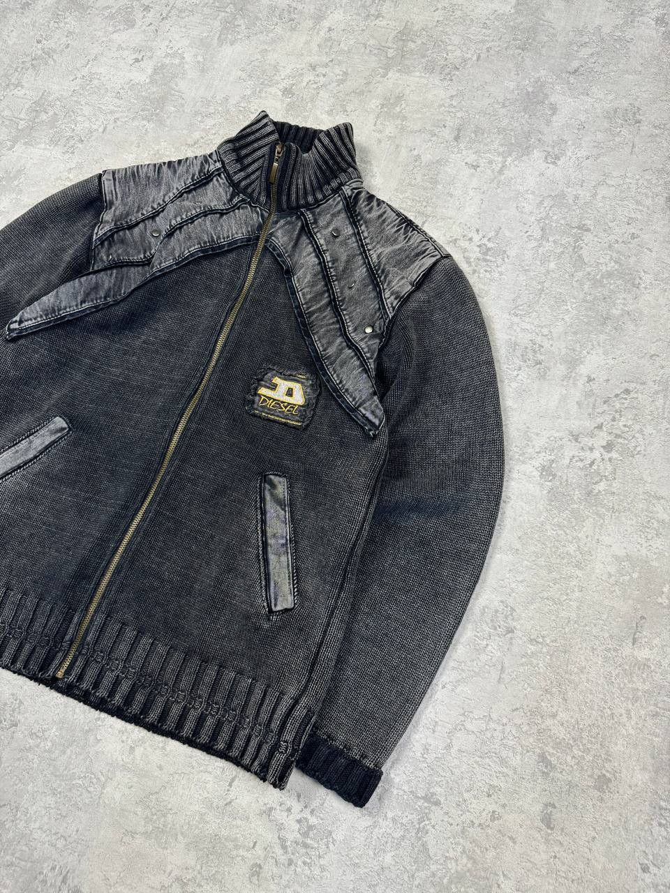 Diesel RARE Vintage Diesel Avant Garde Knit Zip Sweater Size M Size US M / EU 48-50 / 2 - 3 Thumbnail