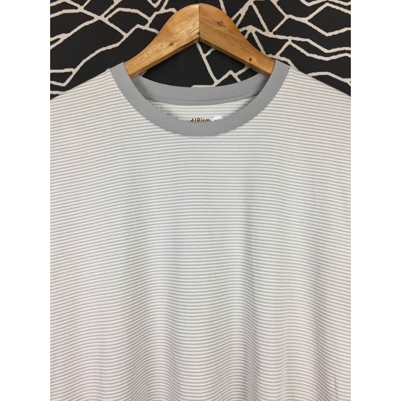 Uniqlo Uniqlo AIRism Crew Neck Short Sleeve Stripe Tee Size US L / EU 52-54 / 3 - 3 Thumbnail