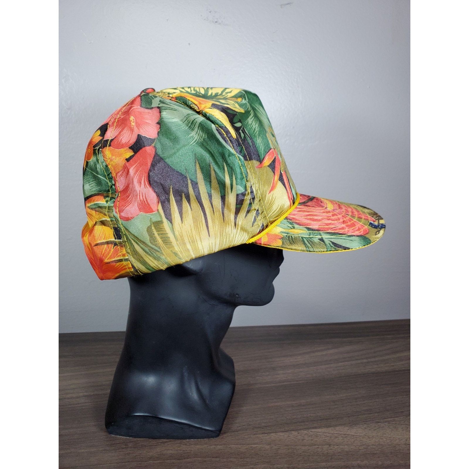 Vintage NEW YORK Jungle Hat Nylon Snapback Cap Floral NY NYC Size ONE SIZE - 5 Thumbnail