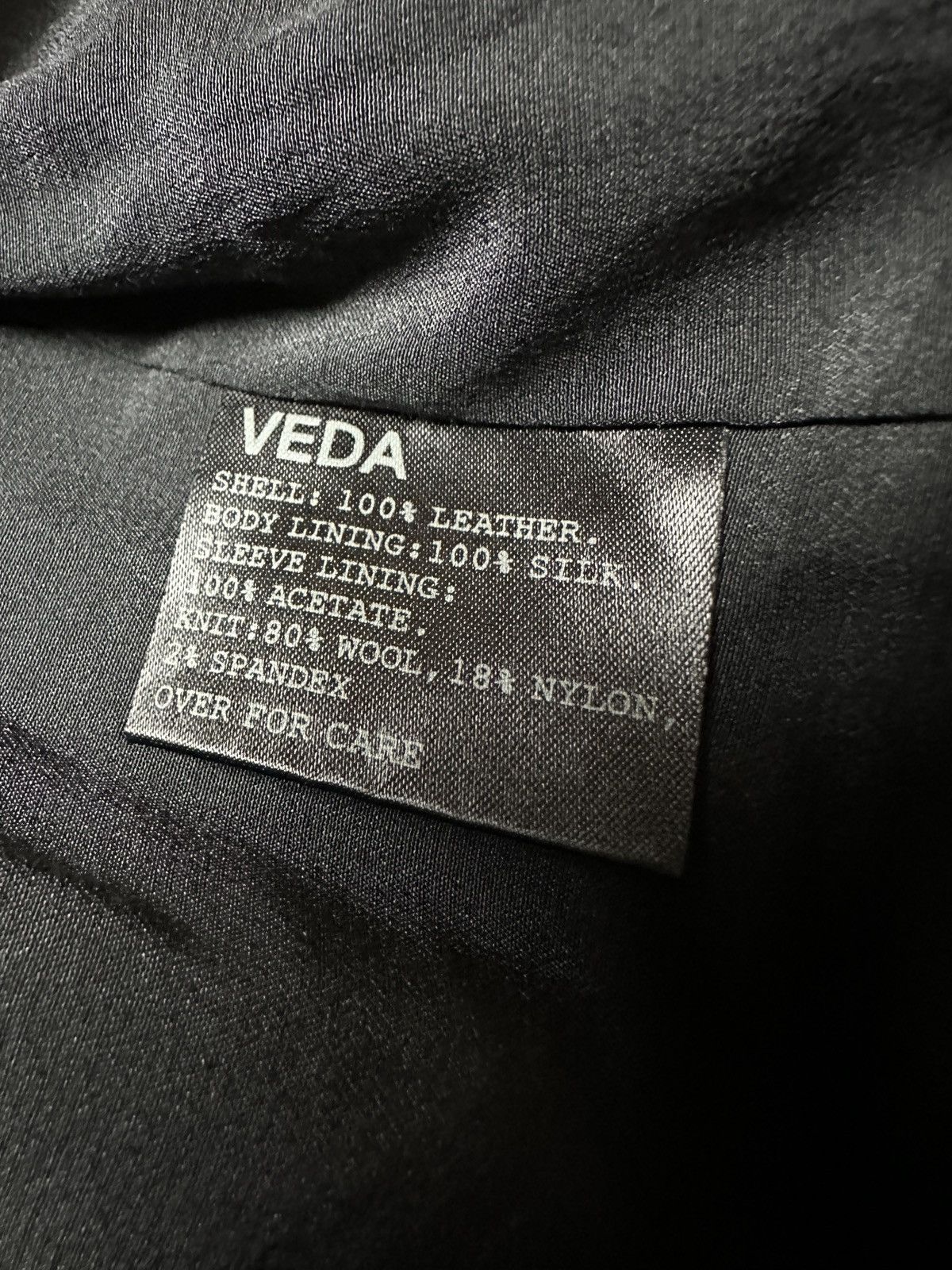 VEDA Veda Leather Biker Short Jacket Hype Avantgarde Lux Item y2k Size S / US 4 / IT 40 - 14 Thumbnail