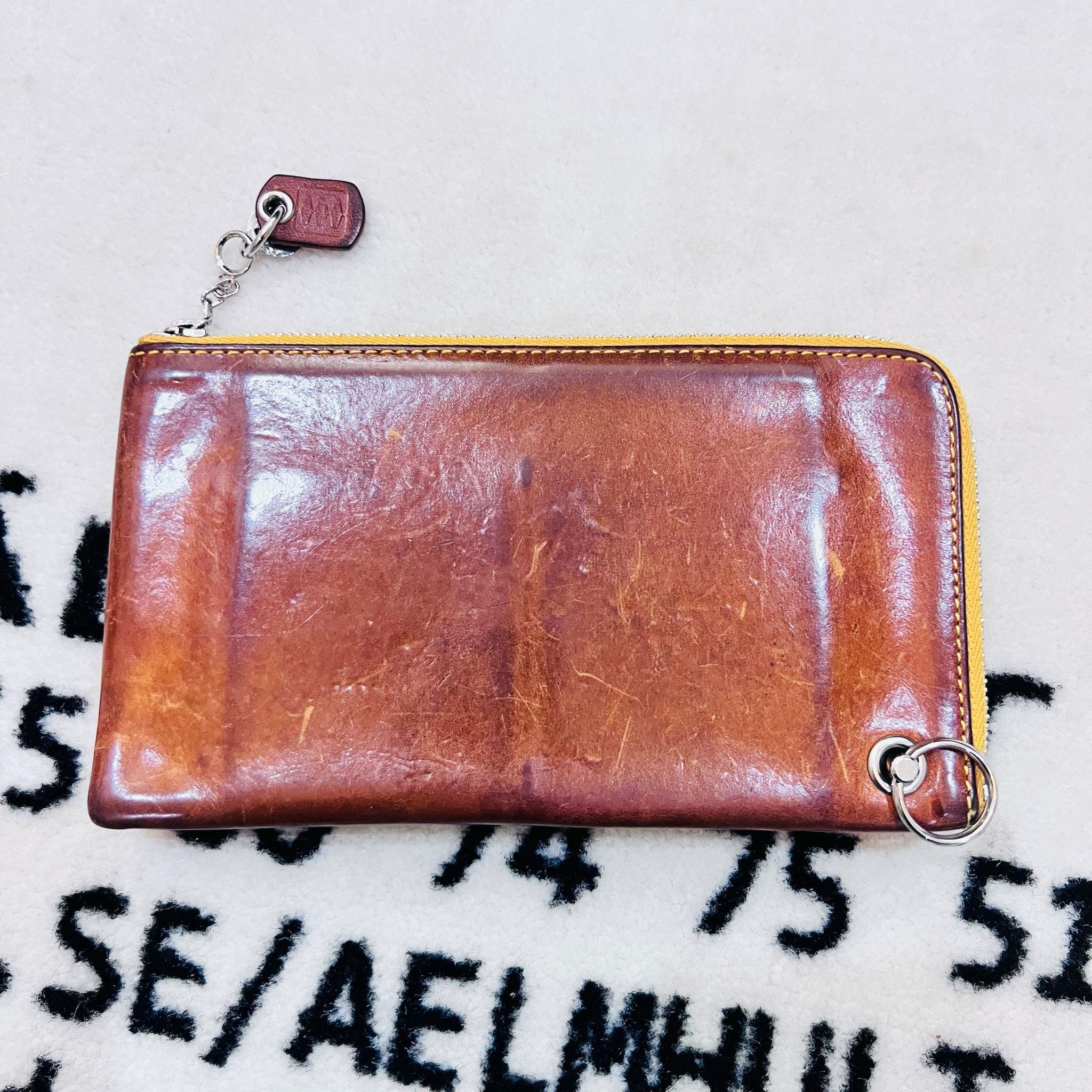 Other Vintage Ikenohata Ginkawaten Long Zip Italian Leather Wallet Size ONE SIZE - 1 Thumbnail