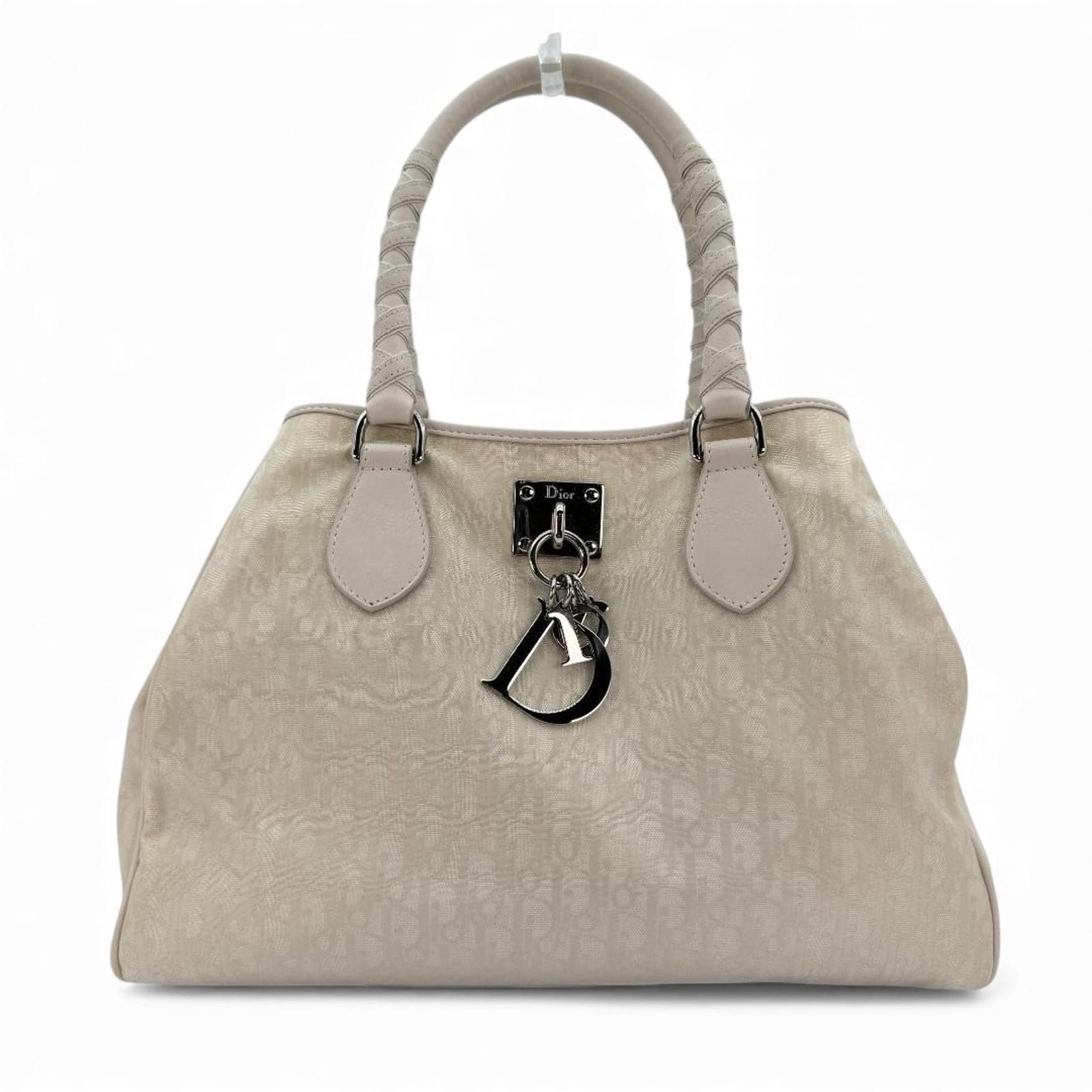 Dior Dior - Beige Monogram Canvas Handbag Size ONE SIZE - 2 Thumbnail