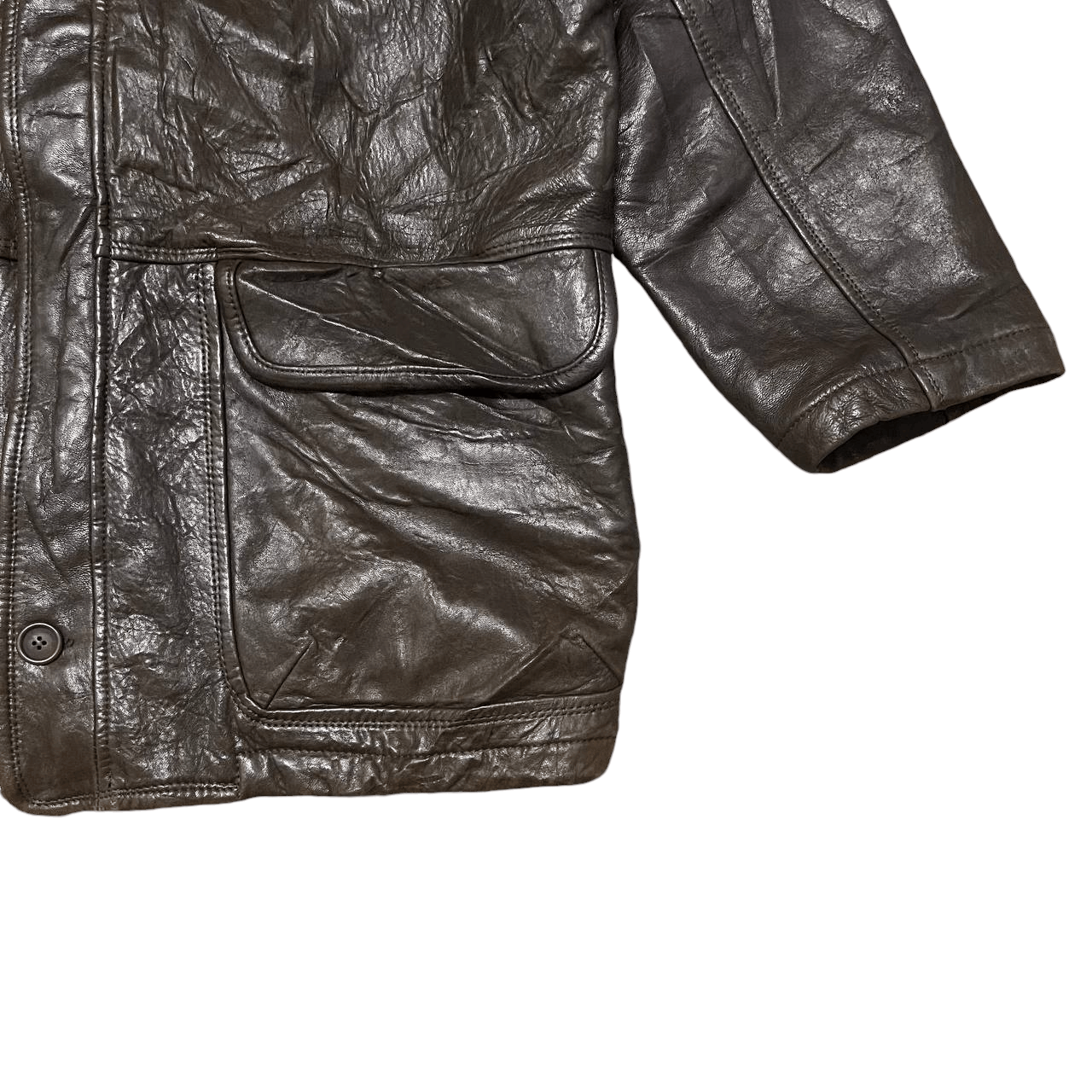 Adolfo Dominguez Vintage Adolfo Dominguez Sheepskin Leather Jacket Size US L / EU 52-54 / 3 - 4 Thumbnail