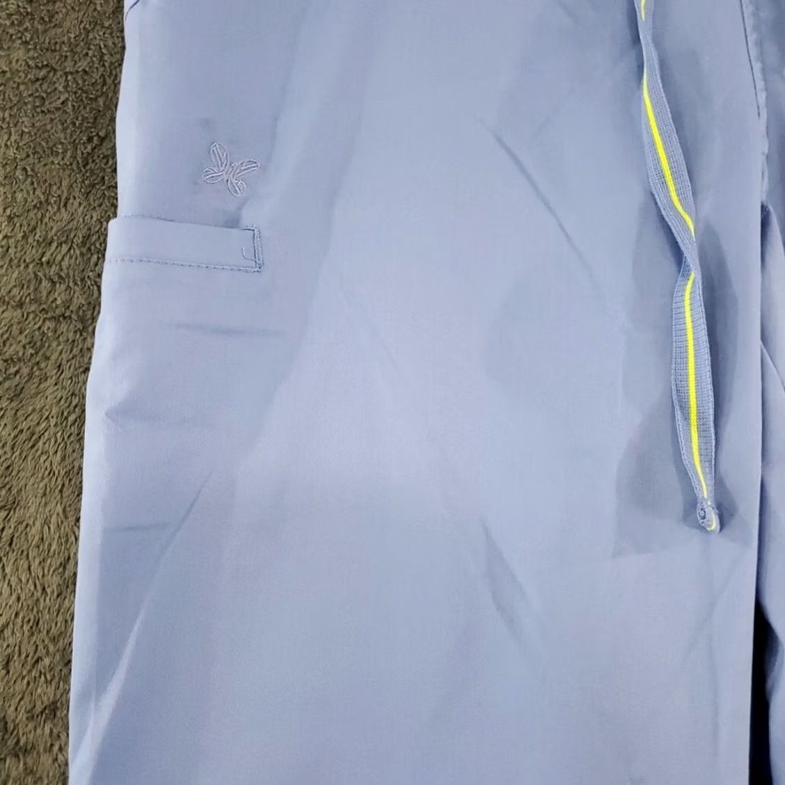 Vintage VIVI by Peaches Uniform Womens Blue Scrub Pant Drawstring Waist Style 5721 Sz XL Size 40" / US 18 - 3 Thumbnail