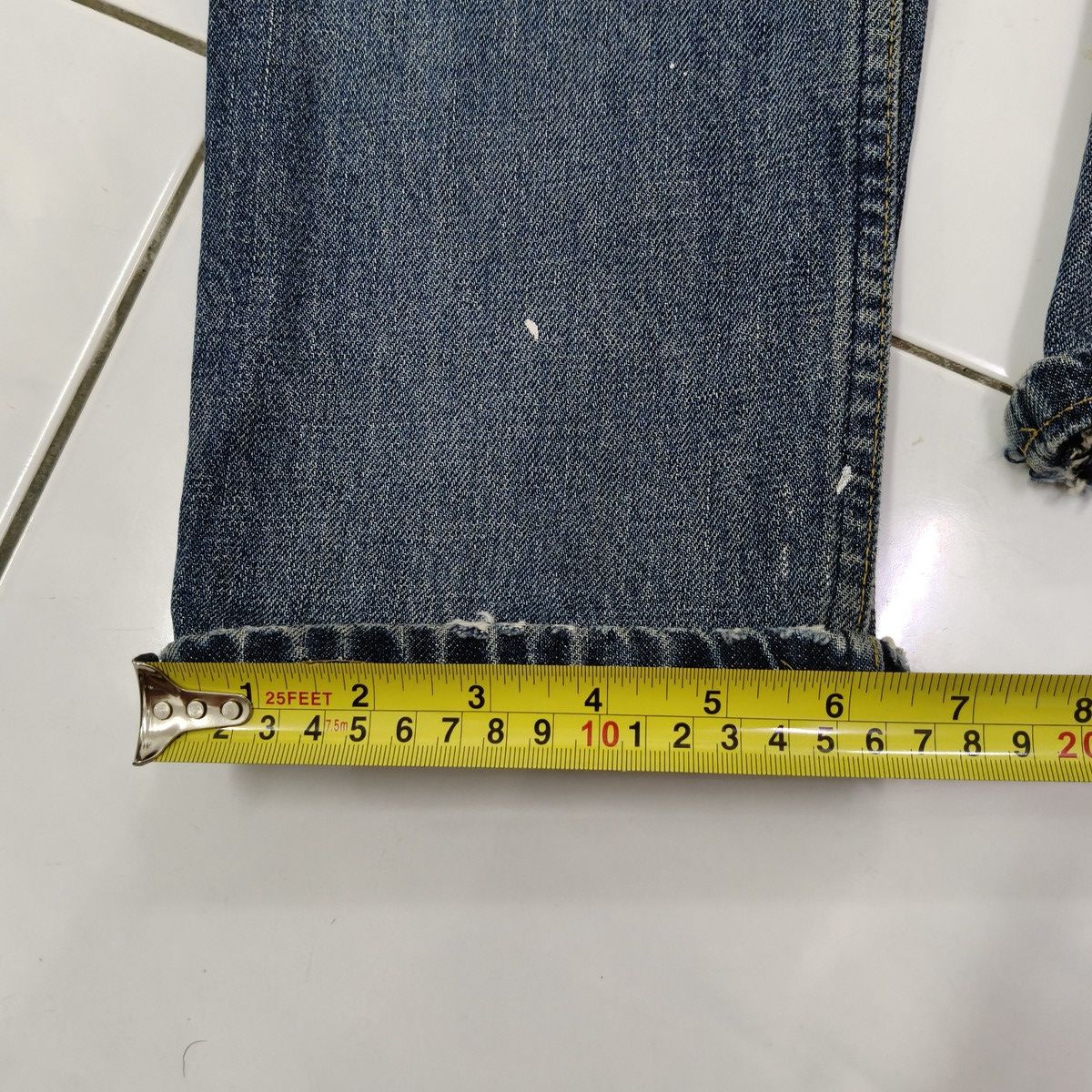 Helmut Lang Vintage Y2K Helmut Lang Paint Splatter Classic Cut Jeans Size US 29 - 20 Thumbnail