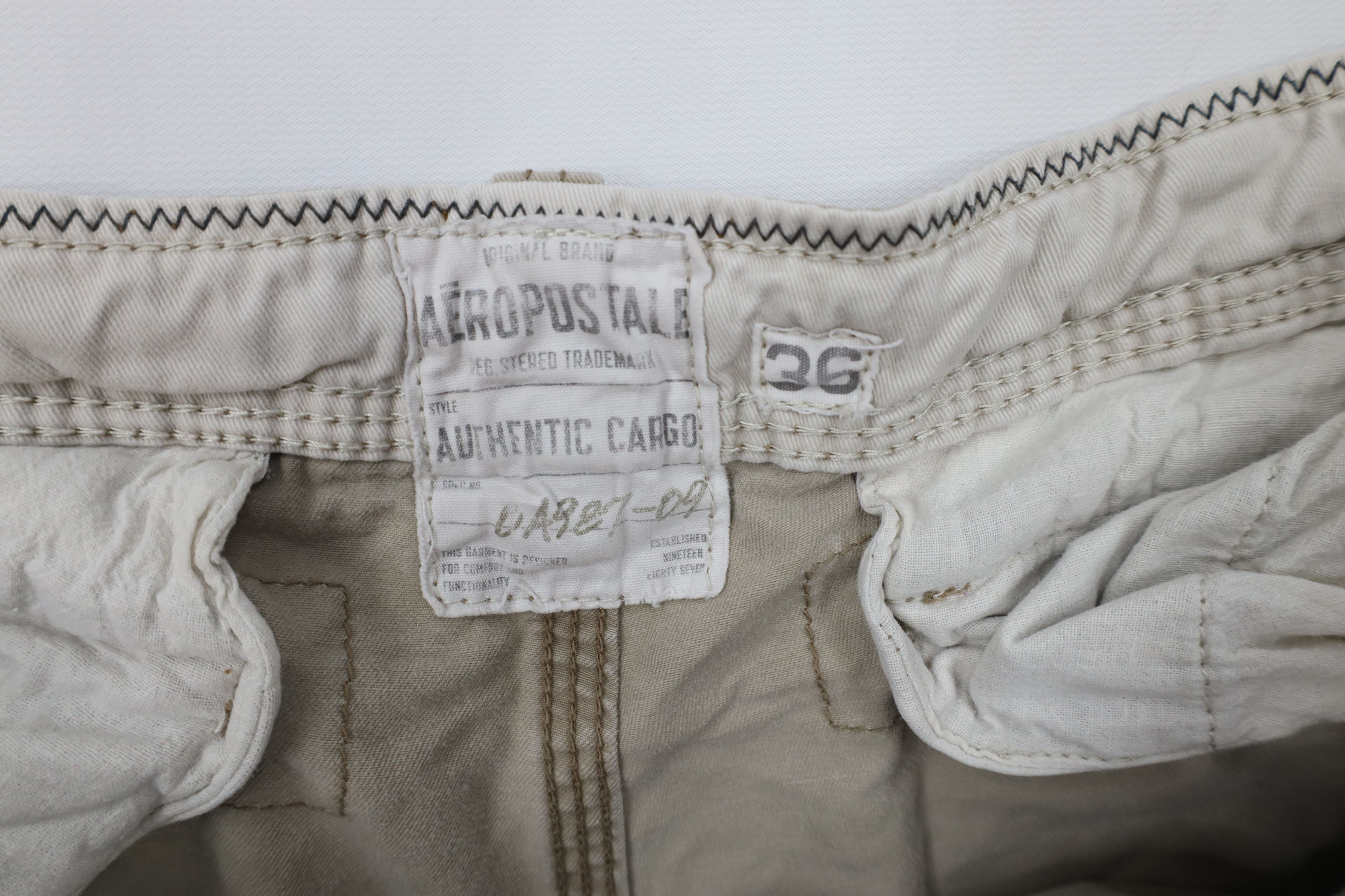 Aeropostale × Vintage Vintage Y2K Aeropostale Heavyweight Length Cargo Shorts Size US 36 / EU 52 - 9 Thumbnail