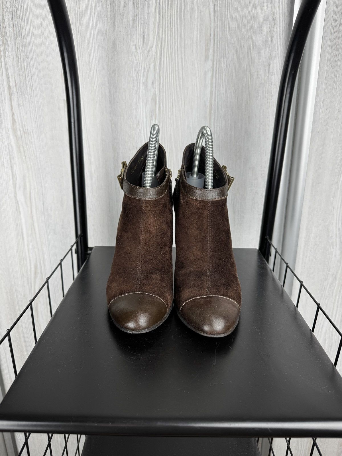 Gucci Gucci Interlocking G Logo Brown Suede Leather Heels Boots Size US 9.5 / IT 39.5 - 5 Thumbnail