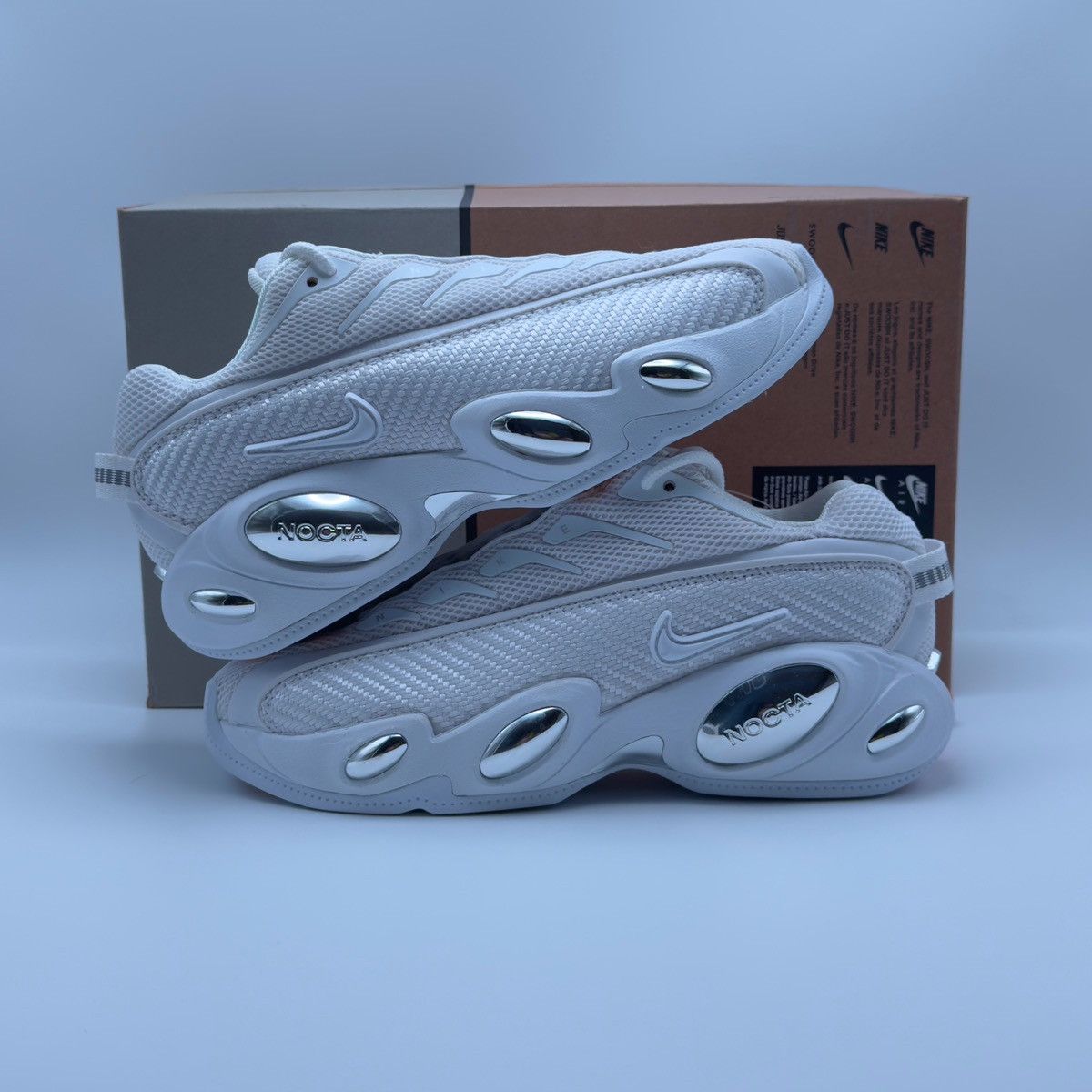 NOCTA × Nike Nike x Nocta Glide Triple White 2023 Size US 5 / IT 35 - 2 Thumbnail