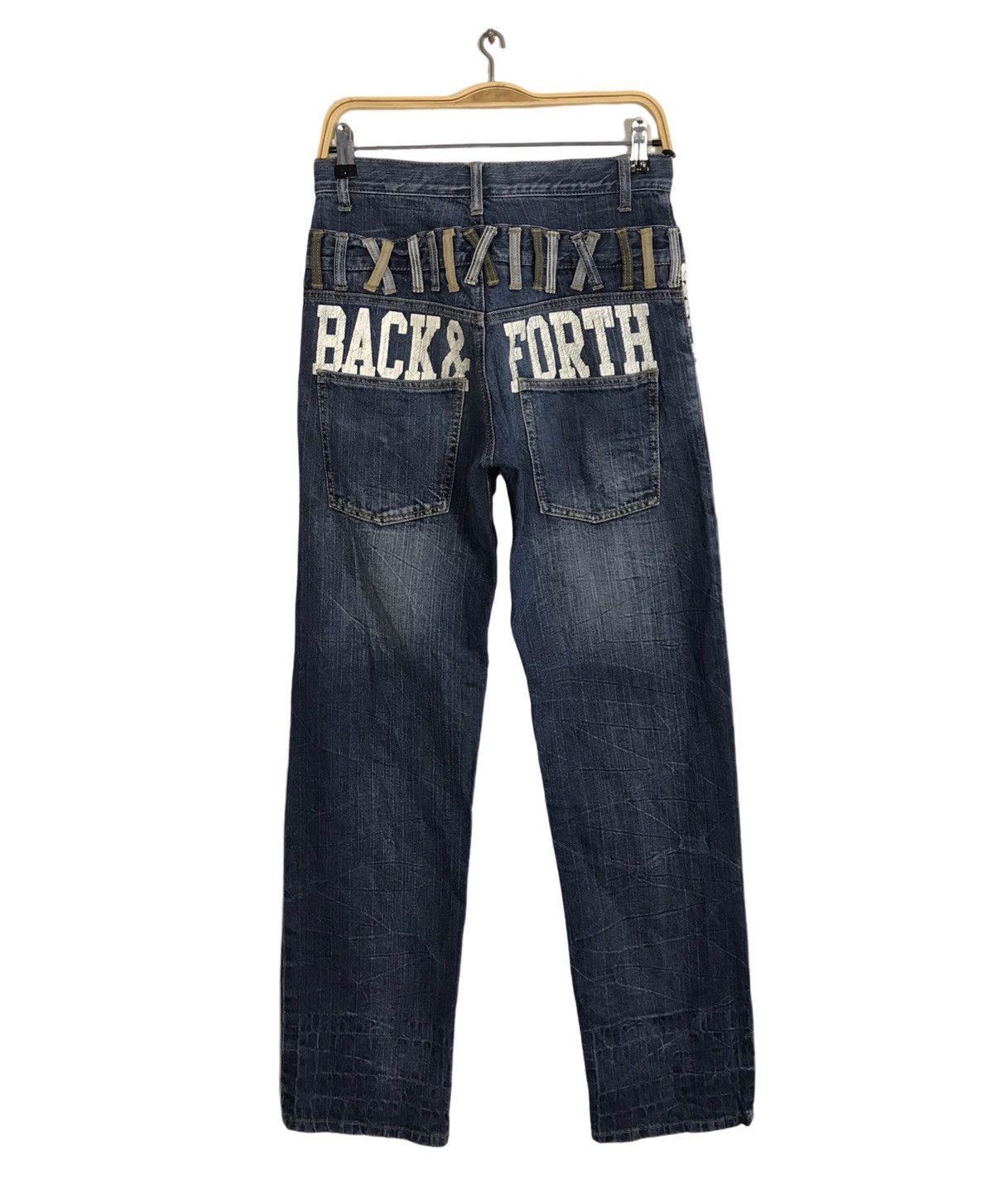 Japanese Brand Back & Forth Denim Jeans Double Waist Fits Size 28 29 Size US 28 / EU 44 - 2 Thumbnail