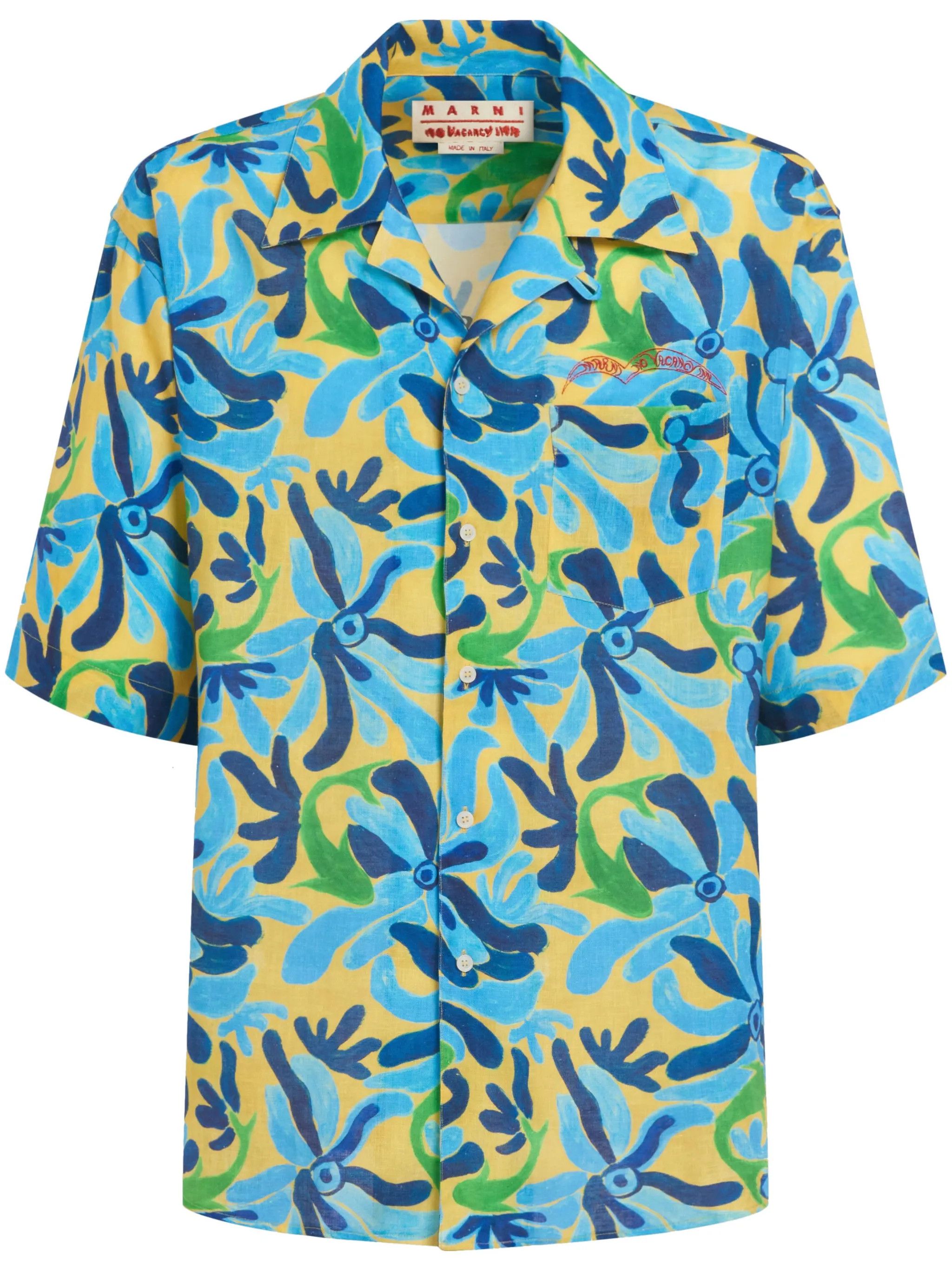 Marni o1y0225 Linen Shirt in Multicolor Size US S / EU 44-46 / 1 - 1 Thumbnail
