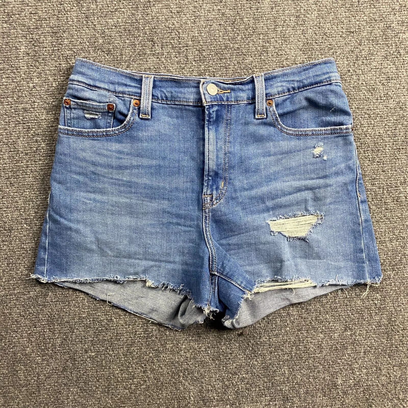 Levi's Levi's Shorts Women's 29 High Rise Light Wash Denim Stretch Size 29" - 1 Thumbnail