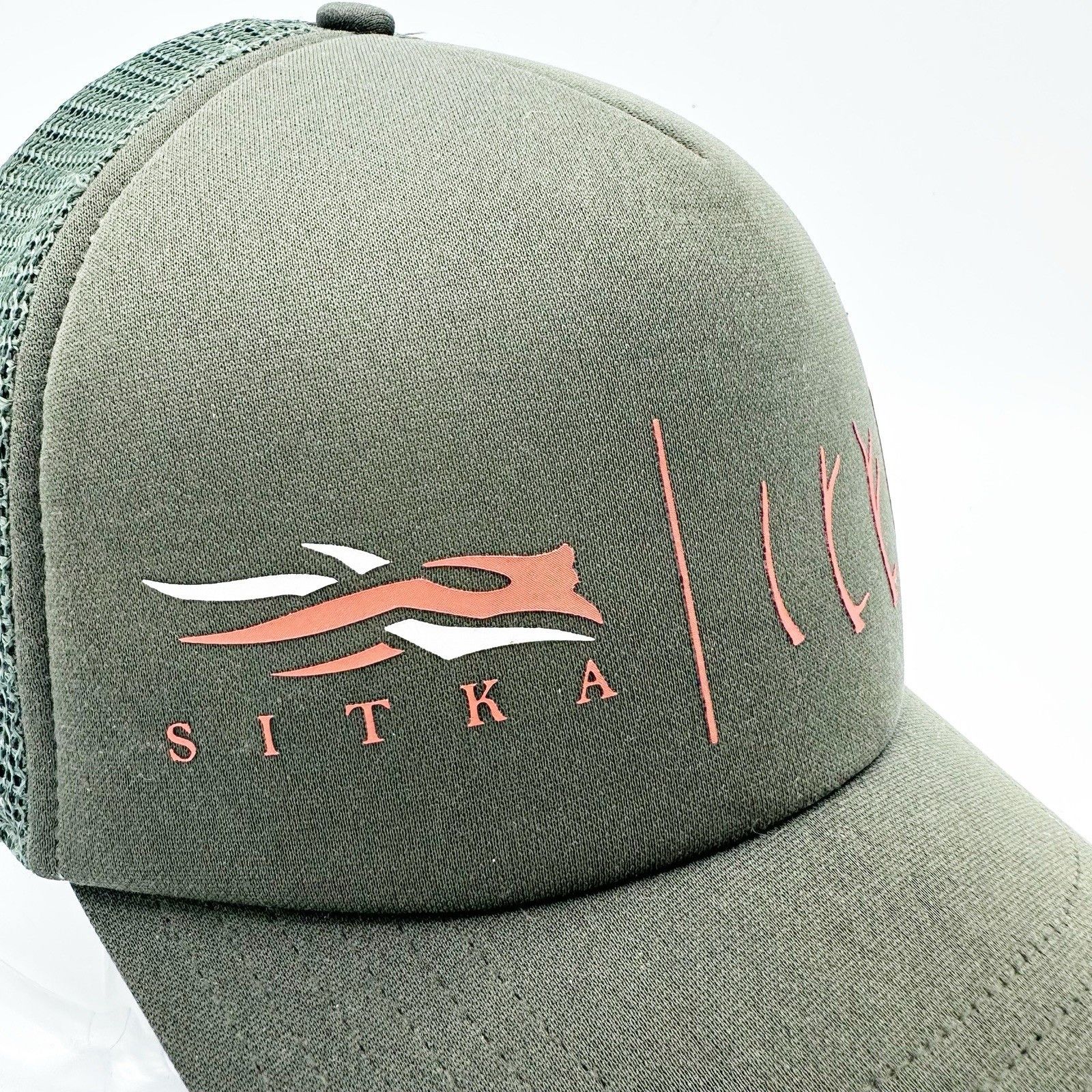 SITKA Sitka Gear Antler Evolution Foam Trucker Hat Green Snapback Size ONE SIZE - 3 Thumbnail