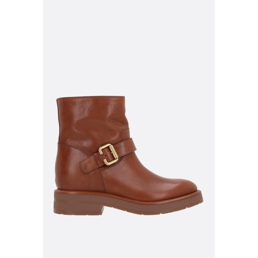 Chloe Chloe Coddington Brown Leather Ankle Boots New & Authentic ( Size US 6.5 / IT 36.5 - 1 Thumbnail