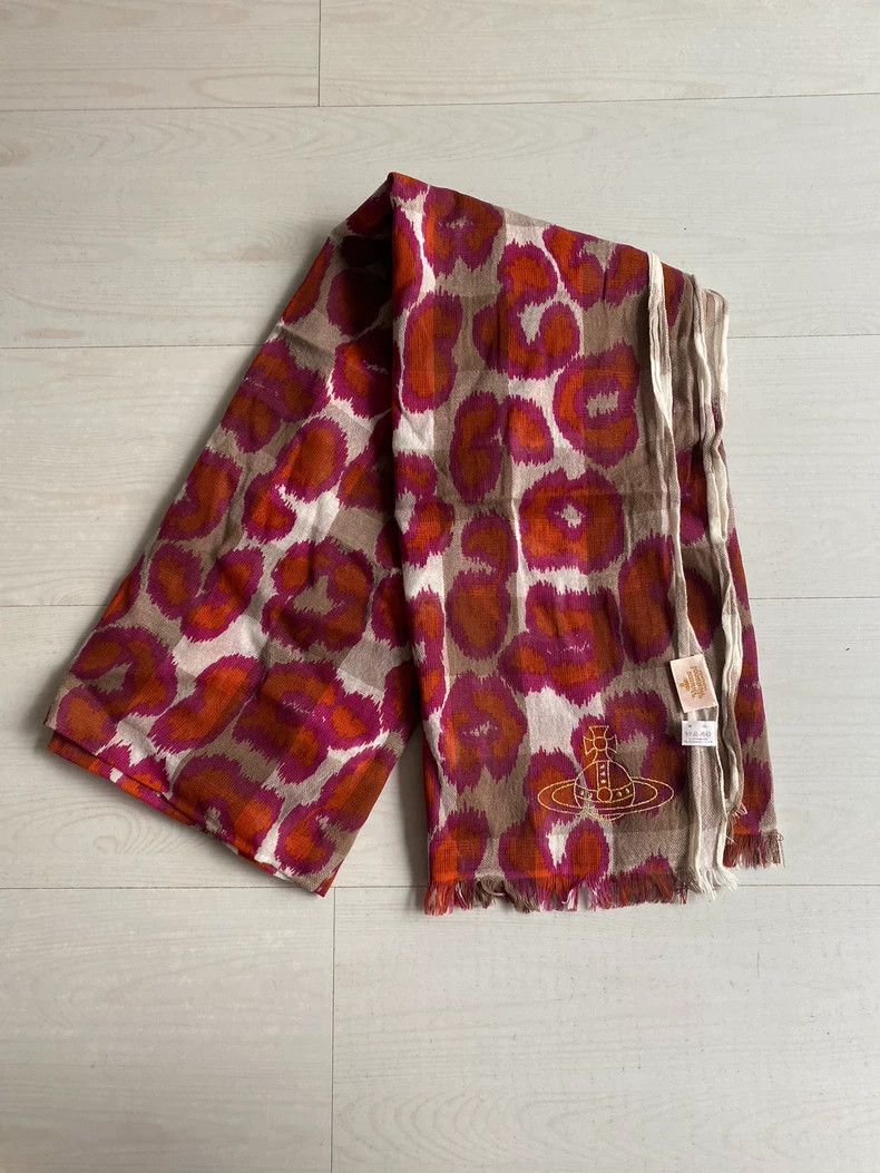 Vivienne Westwood Vivienne Westwood 90s Leopard Print Scarf - dmc Size ONE SIZE - 1 Thumbnail