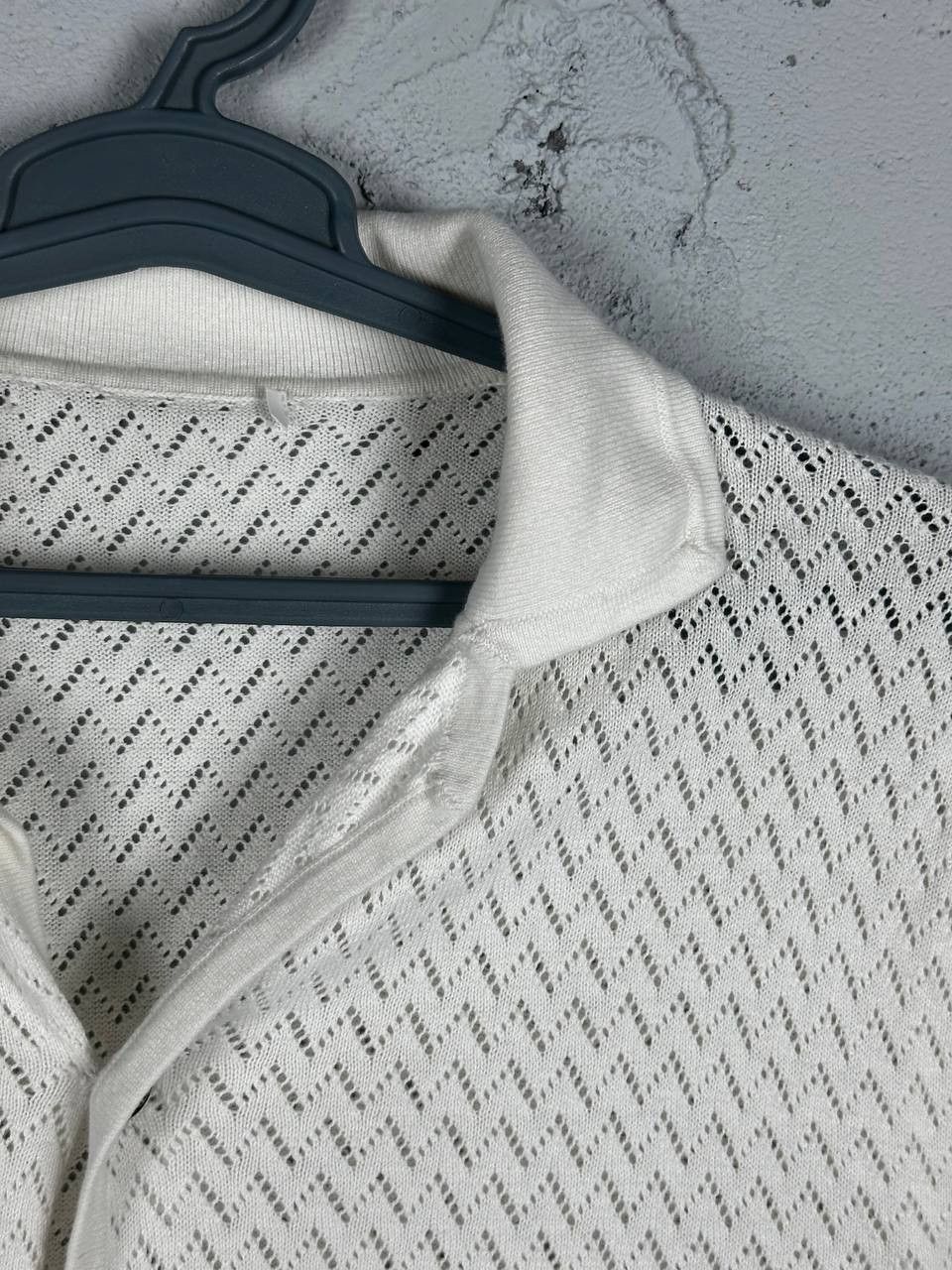 Other Avant Garde White Rico Knitted Shirt ALD Style Size L Size US L / EU 52-54 / 3 - 7 Thumbnail