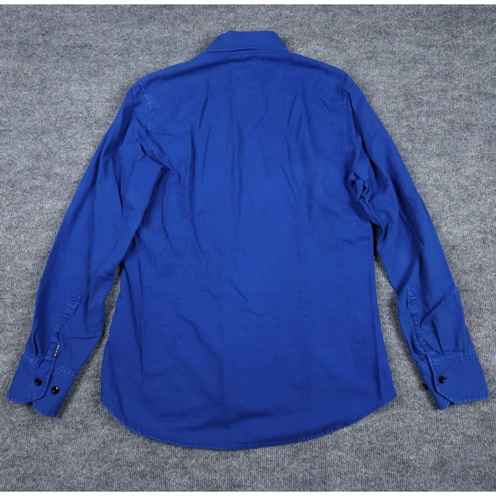 G-Star G-Star Penelled Shirt Men's Medium SLIM Fit Blue Cotton Button Zip Cargo Shirt Size US M / EU 48-50 / 2 - 4 Thumbnail