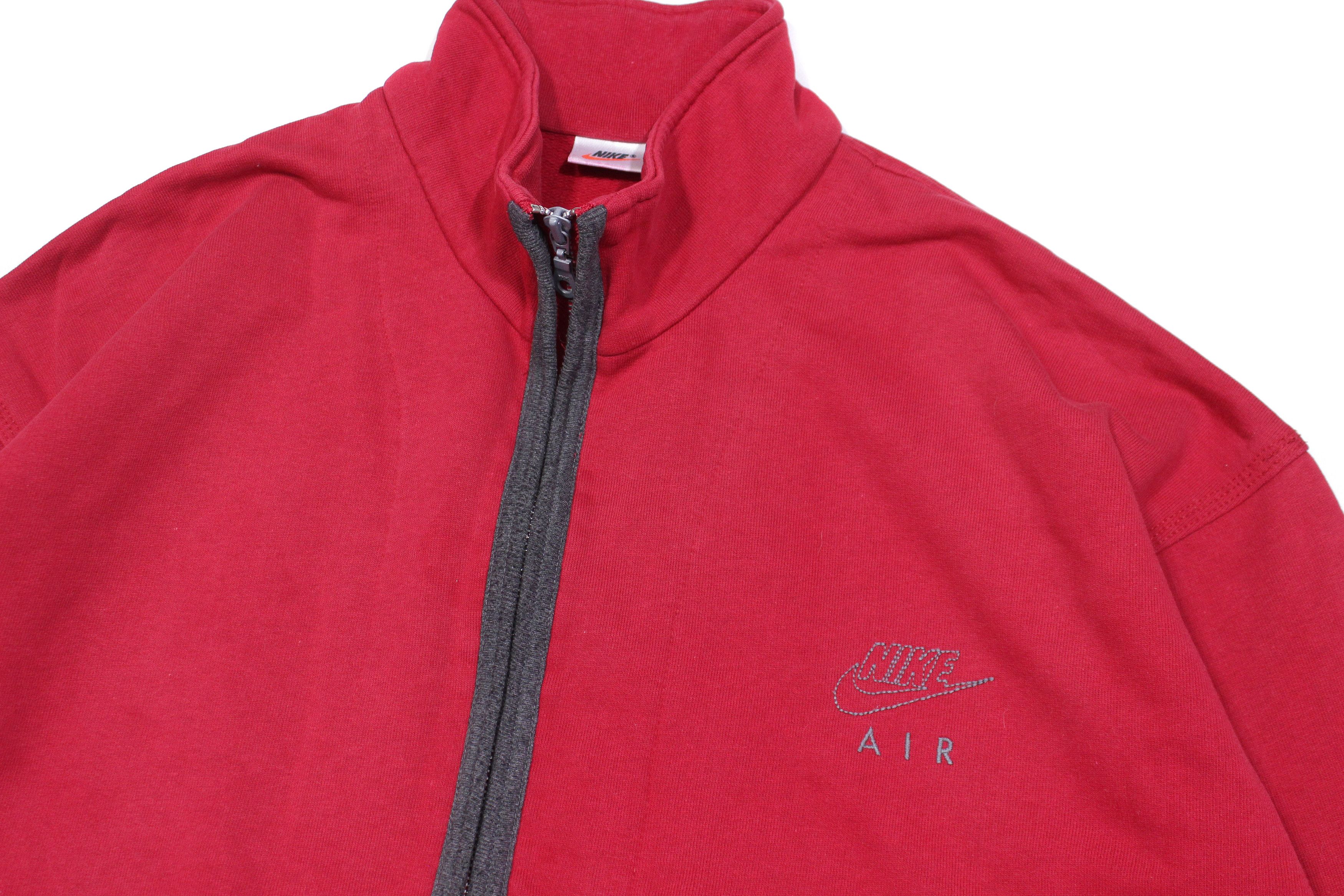 Nike 90S Swoosh Logo Zip Sweatshirt Size US L / EU 52-54 / 3 - 3 Thumbnail
