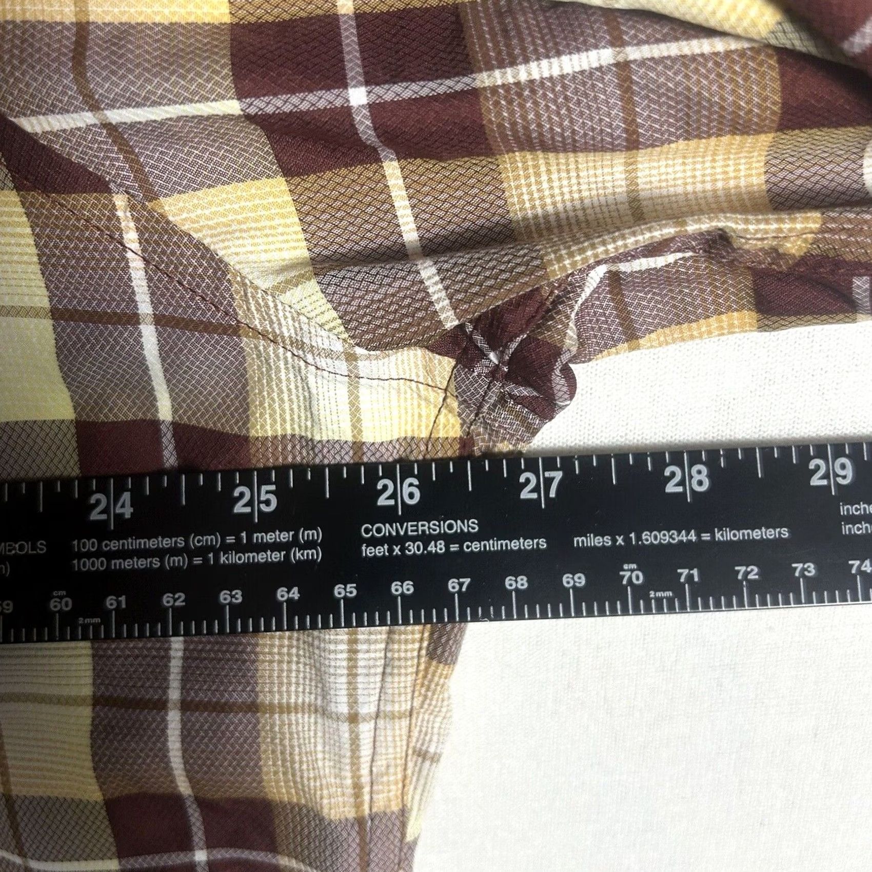 Eddie Bauer Eddie Bauer Flannel Shirt Mens XLT Tall Long Sleeve Plaid Brown Hiking Outdoors Button-Up Collar Pocket Size US XL / EU 56 / 4 - 5 Thumbnail