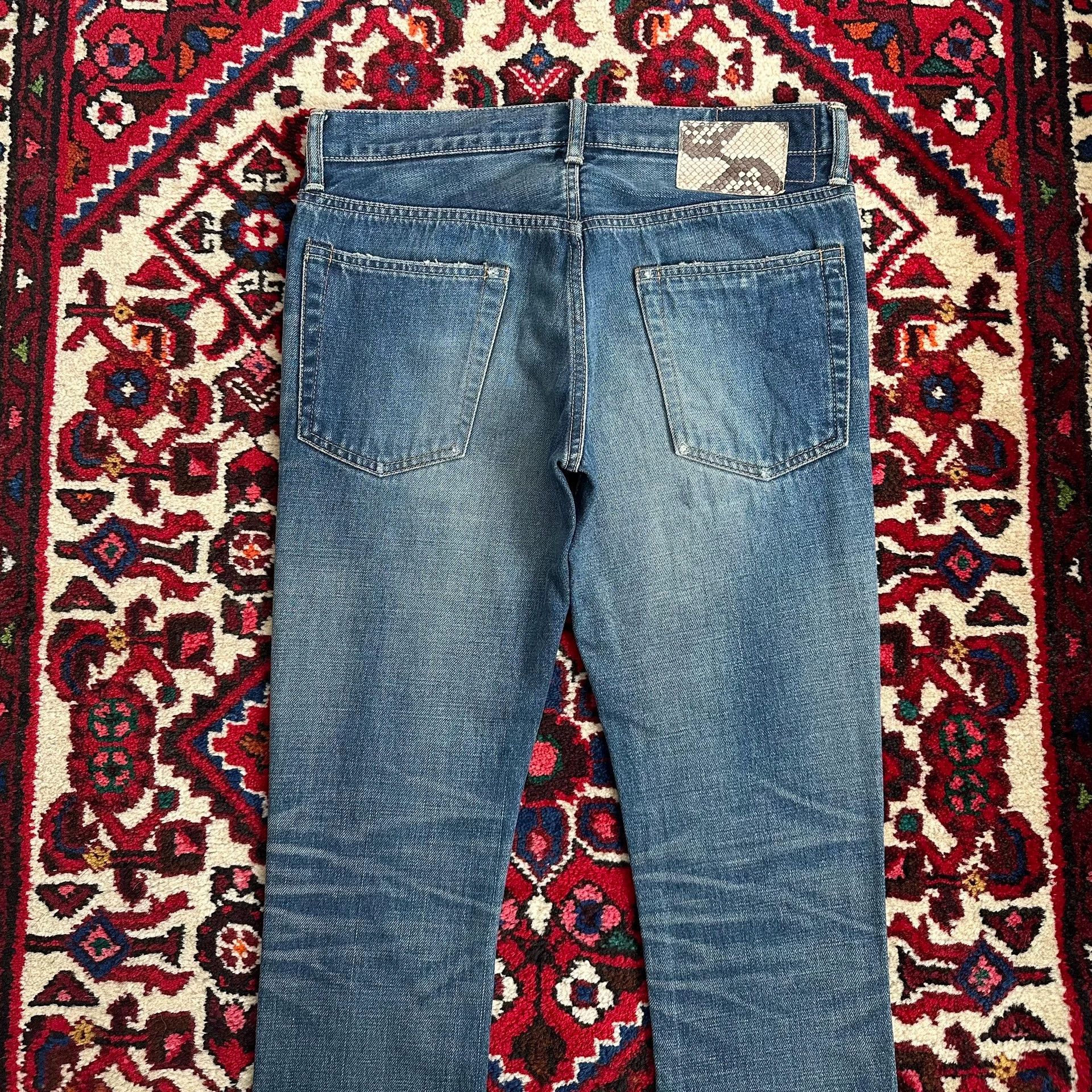 Visvim visvim 06d3 journeyman washed denim jeans w32l30 9.8/10 slim Size US 32 / EU 48 - 4 Thumbnail