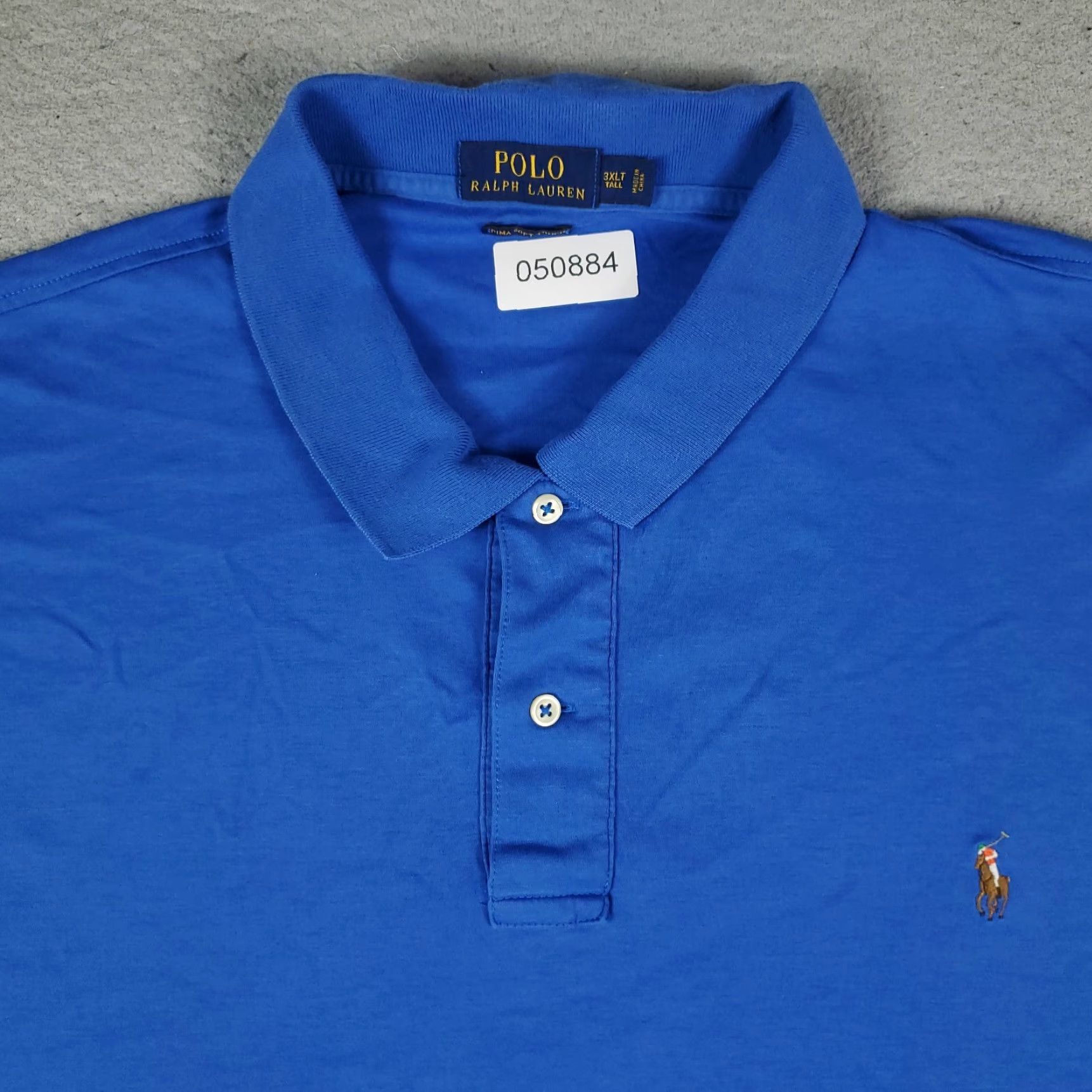 Ralph Lauren Ralph Lauren Shirt Mens 3XLT Blue Polo Pony Casual Short Sleeve Size US XXL / EU 58 / 5 - 2 Thumbnail
