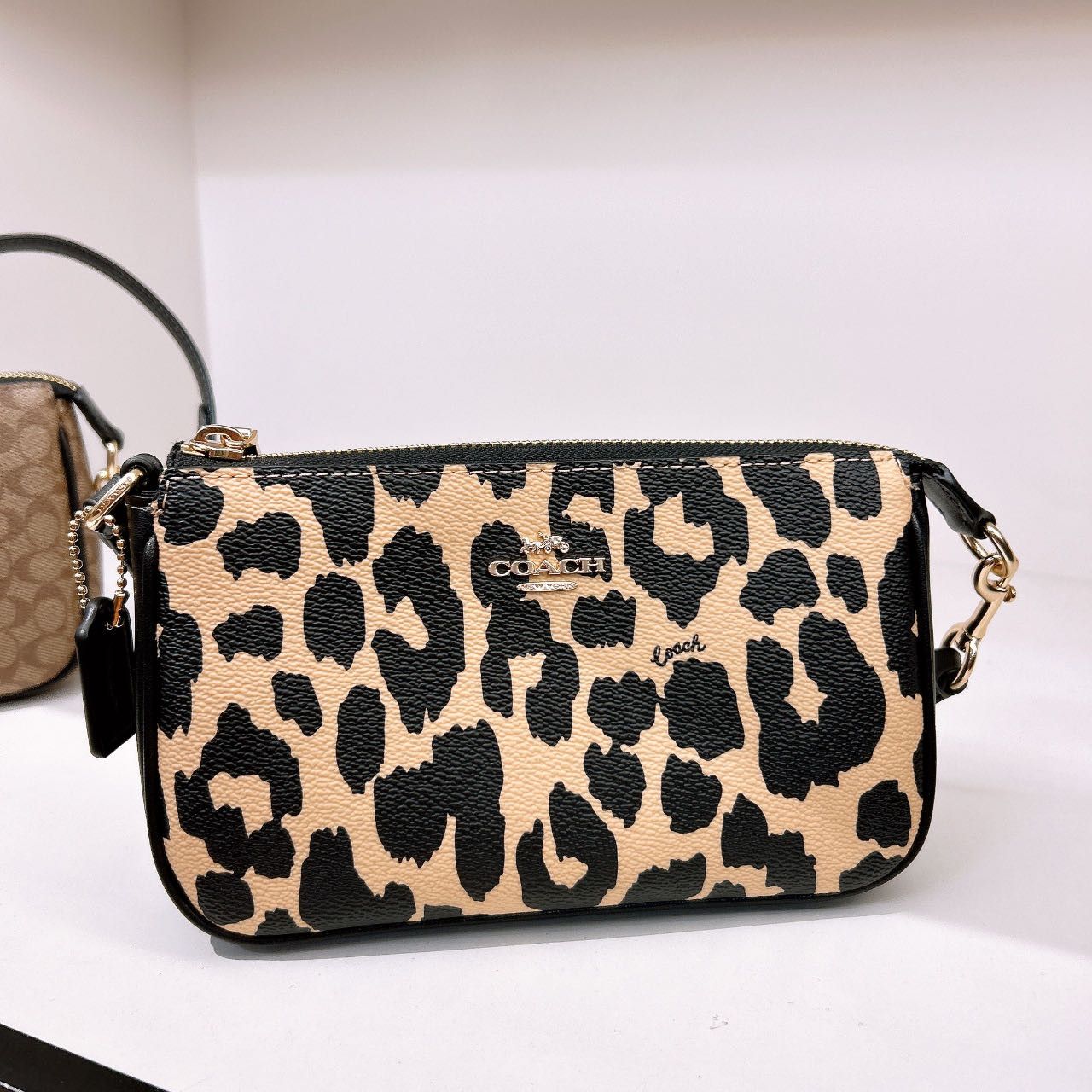 Coach Nolita 19 With Leopard Print CW403 Size ONE SIZE - 3 Thumbnail
