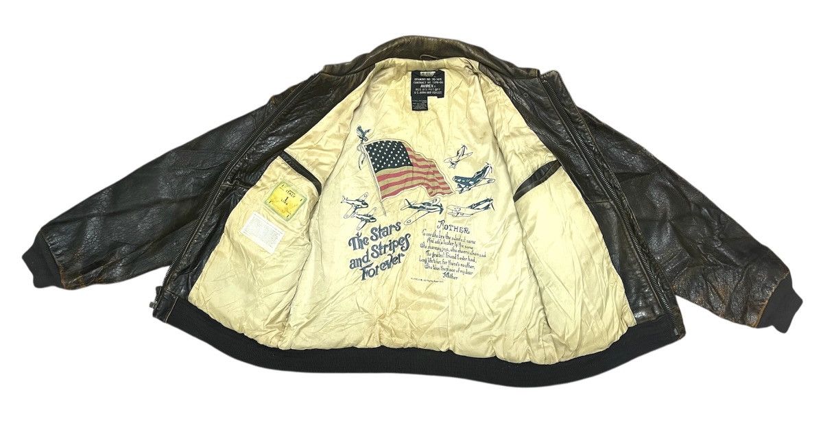 Avirex ‼️LASTDROP‼️Vintage Avirex A2 Military Cowhide Leather Jacket Size US M / EU 48-50 / 2 - 12 Thumbnail