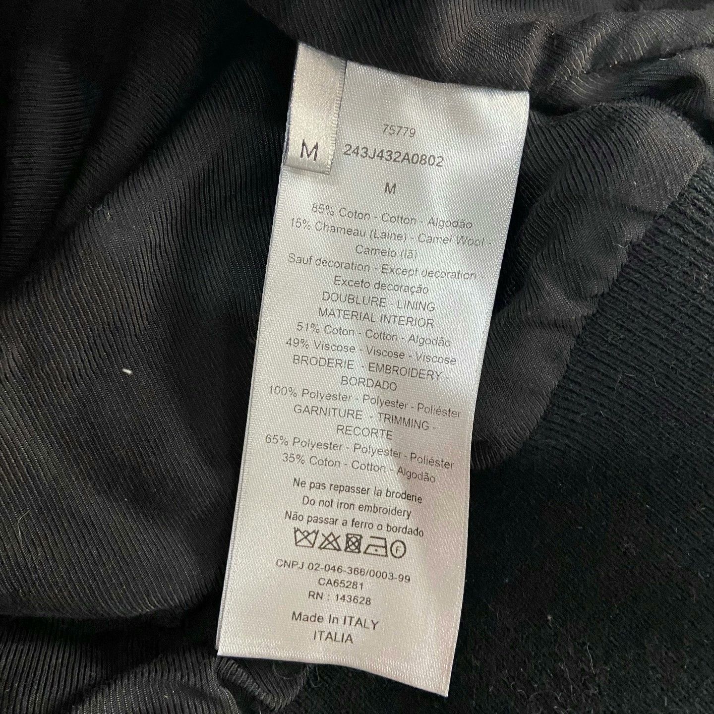 Dior Dior Logo Embroidered Zipper Jacket Size US M / EU 48-50 / 2 - 5 Thumbnail