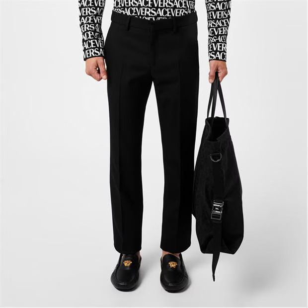 Versace o1g2r1mq0824 Wool Pants in Black Size US 30 / EU 46 - 3 Thumbnail