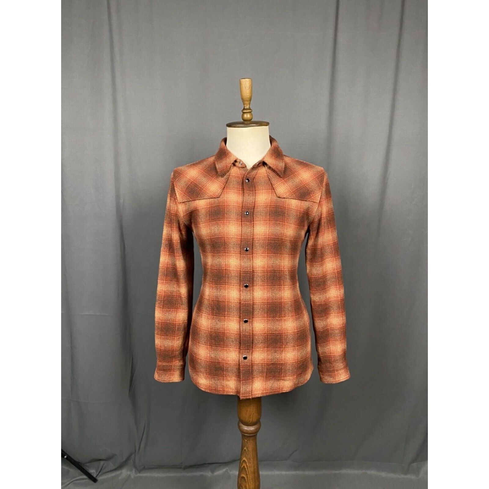 The Kooples The Kooples Men's Brown Wool Checked Overshirt Jacket Size S Size US S / EU 44-46 / 1 - 3 Thumbnail