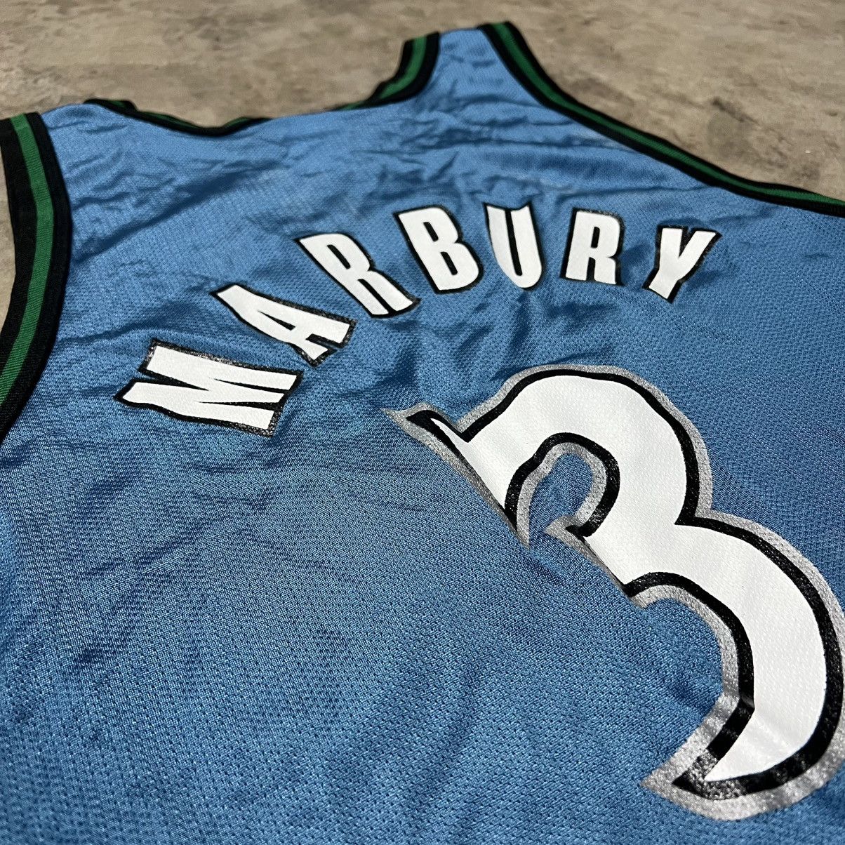 Champion × NBA × Vintage Vintage 2000’s NBA Minnesota Timberwolves S. Marbury Jersey Size US XL / EU 56 / 4 - 8 Thumbnail