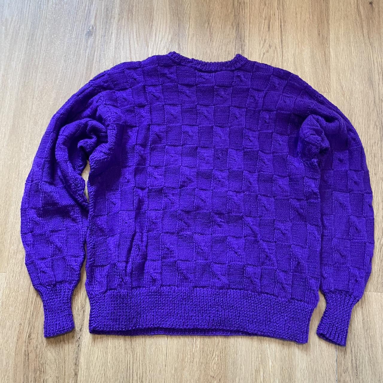 Other Purple vintage Wool Handmade 90s 80s knit Size US S / EU 44-46 / 1 - 3 Thumbnail